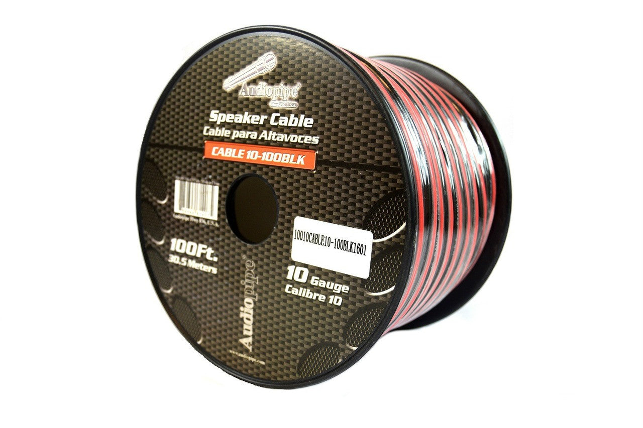 10 Gauge Speaker Wire 100 Feet Red-Black CCA 2 Conductor Car Audio Home Theater