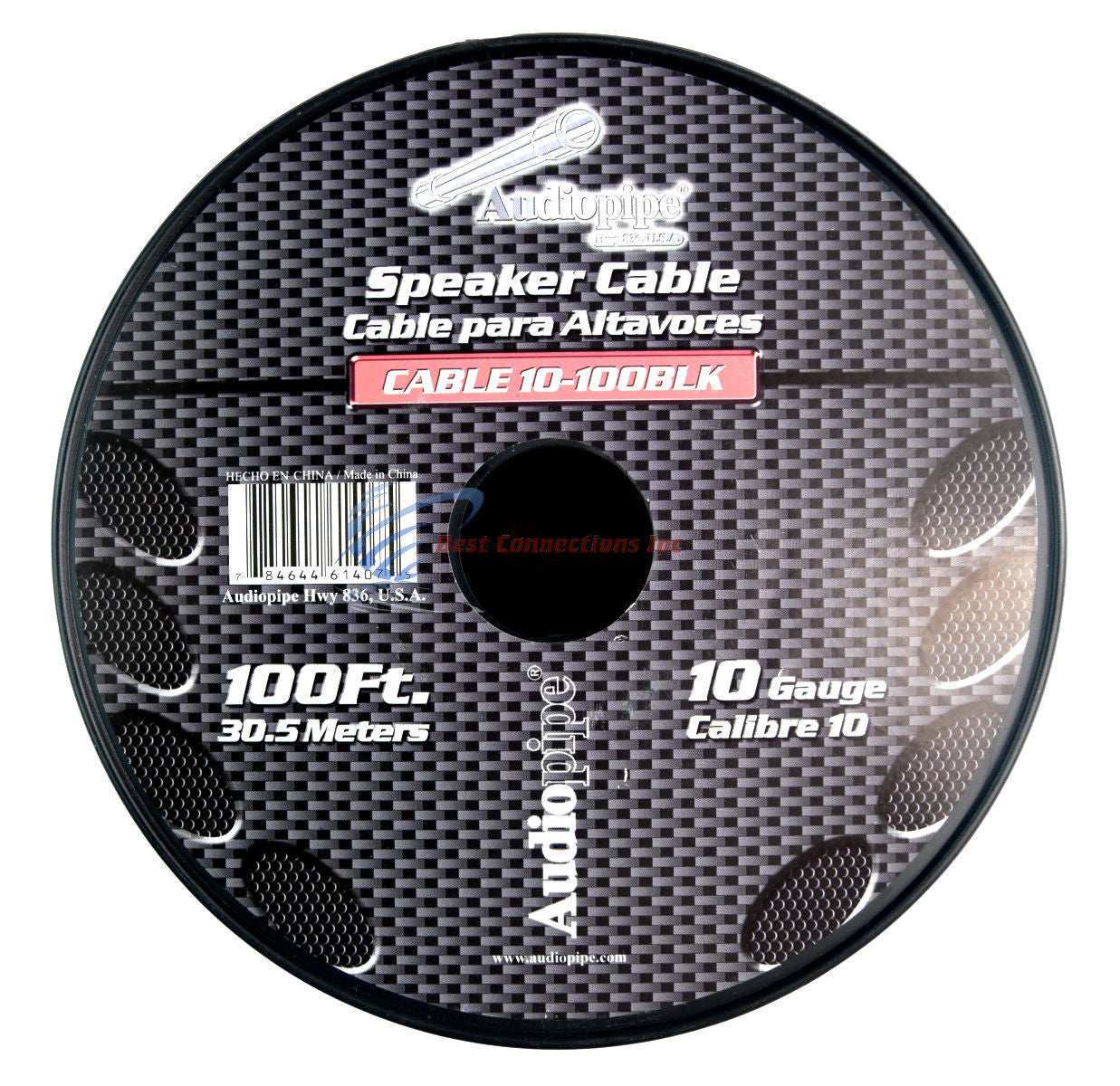Audiopipe 10 Gauge 200 Feet Red Black Bonded 2 Conductor Speaker Wire Car Home Audio