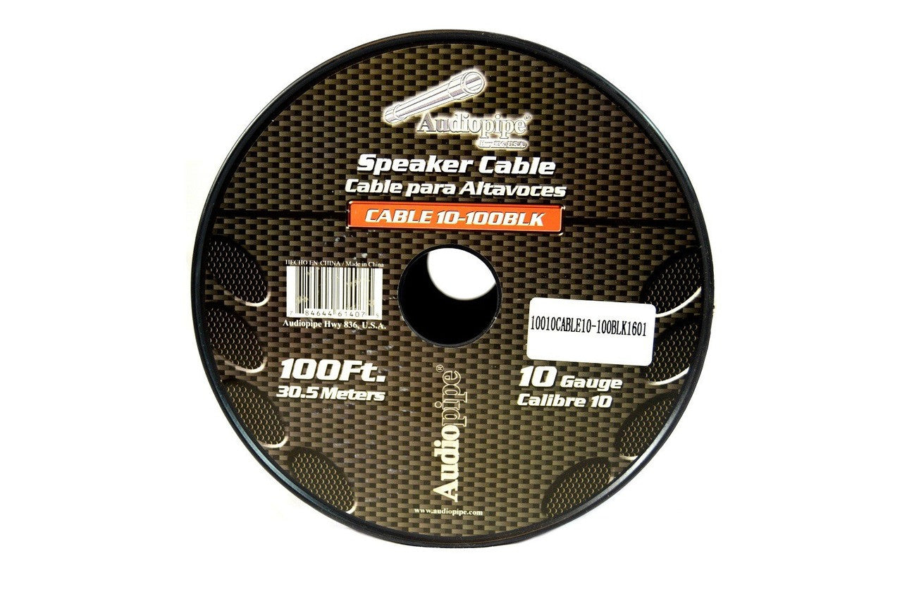 Audiopipe 10 Gauge 200 Feet Red Black Bonded 2 Conductor Speaker Wire Car Home Audio
