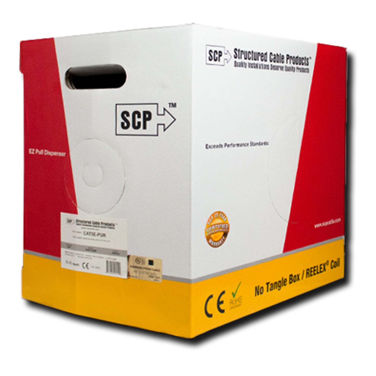 Alarm Wire, White, 22 AWG, 4 Conductor Solid Copper, In Wall, Pull box 1000ft