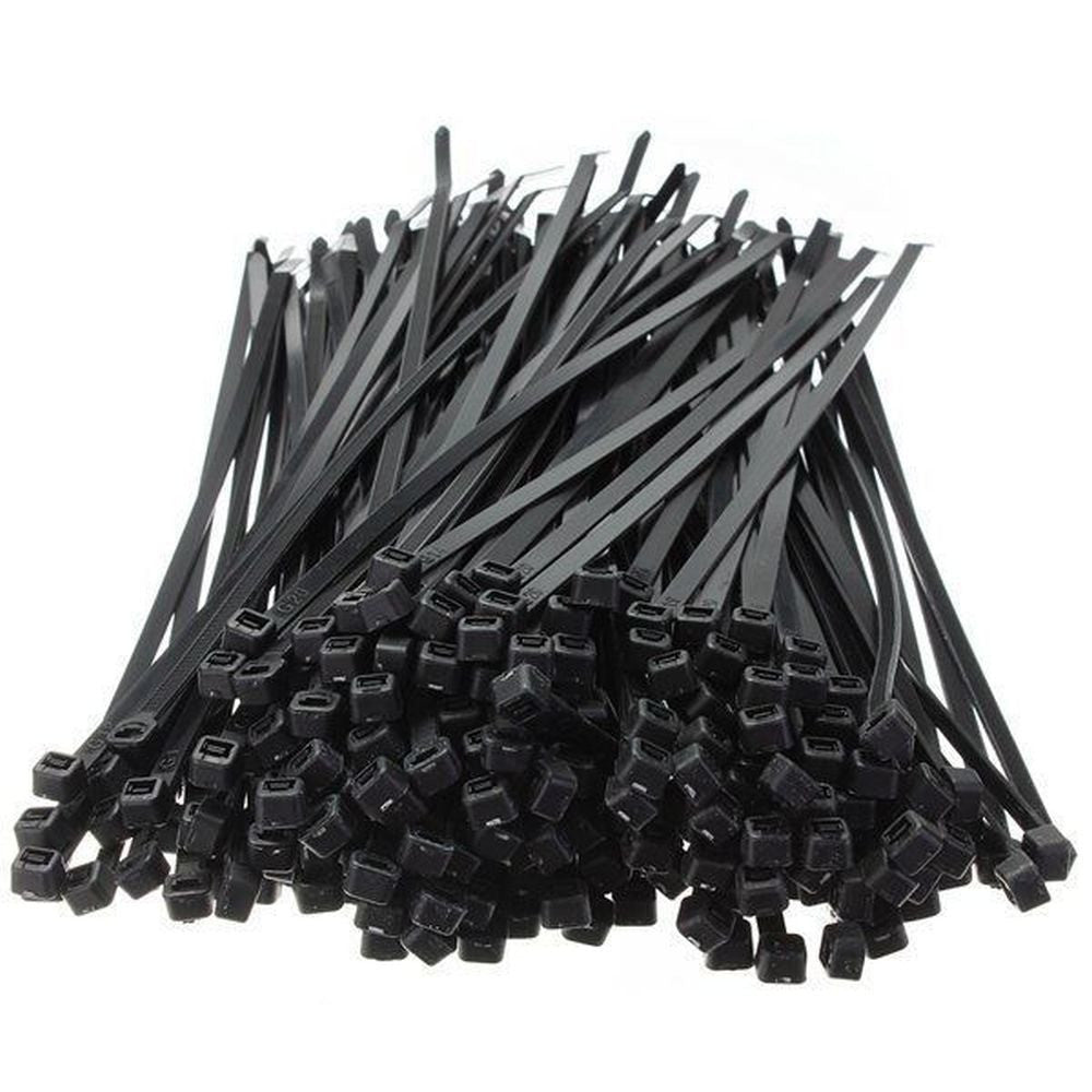 Best Connections 10,000 Pieces 7" Black Nylon Cable Straps Zip Ties Wire 50 lbs Tensile Strength