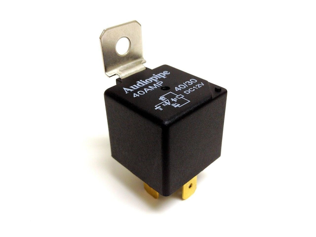 Audiopipe 10 Pack 12 Volt DC 30/40 Amp Sealed Relay Metal Tab Car Audio Alarm