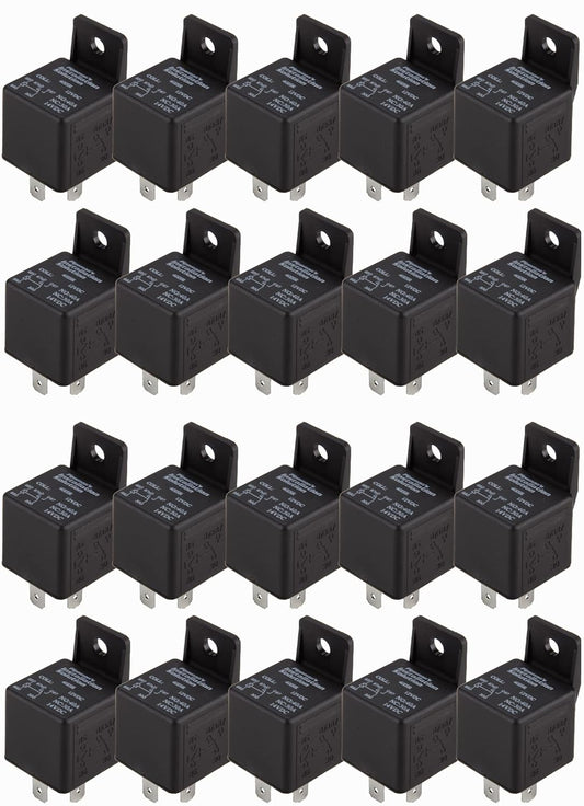 20 Pack Audiopipe 12 Volt 30/40 Amp Car Automotive Alarm Audio Relay Socket