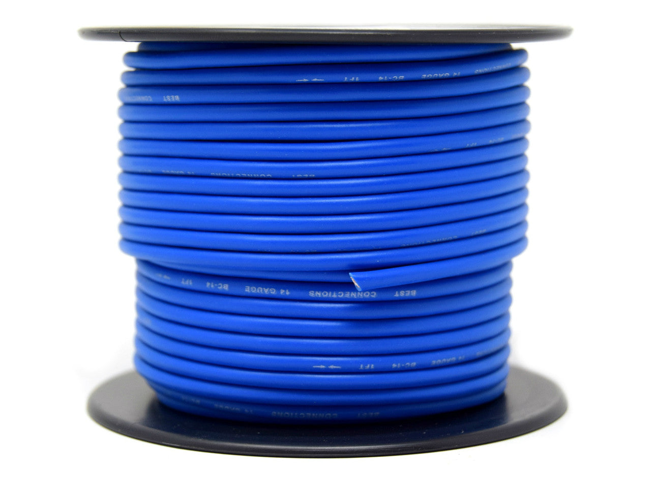 Audiopipe 14 Gauge Car Audio Primary Wire (100ft–Blue)– Remote, Power/Ground Electrical