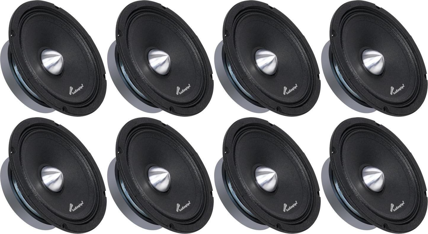 Audiopipe 6” Low Mid Frequency Loudspeaker, Powerful 200W Speaker with 1.5” Kapton Voice Coil, 4 Ohm Impedance, Crisp Midrange and Durable Steel Basket Design