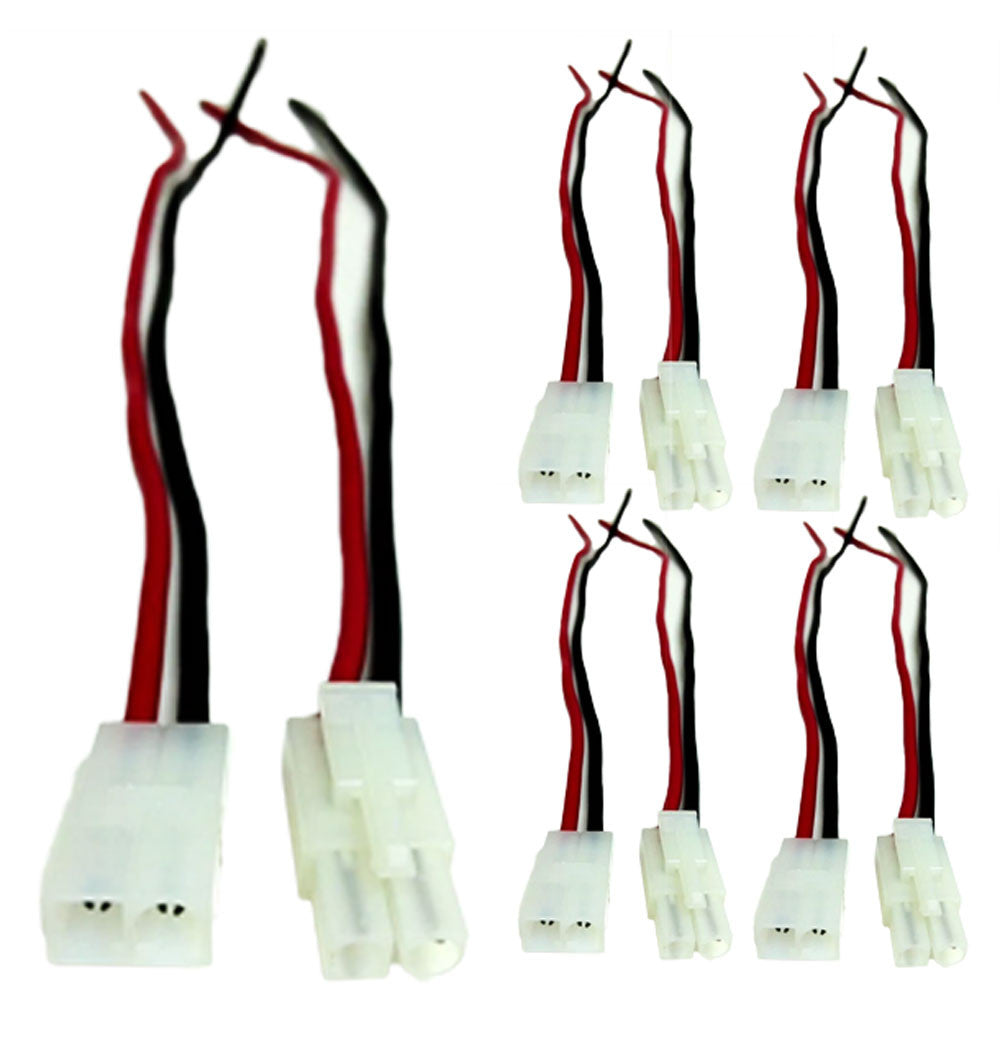 10 Pack 14 Gauge 2 Pin Male/Female Terminals Quick Disconnect Harness Polarized Wire Auto Solar