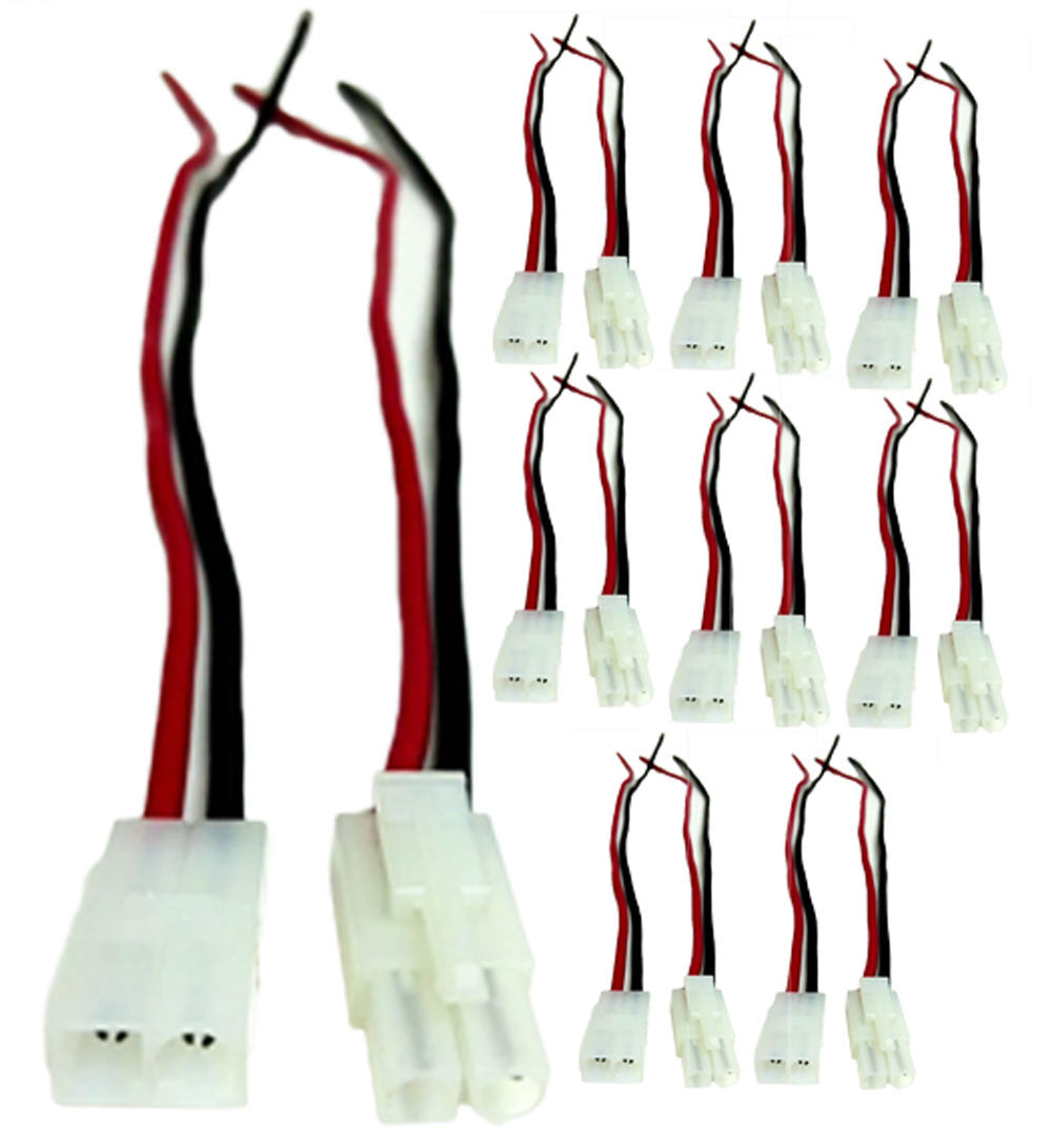9 Pack 14 GA Gauge 2 Pin Male/Female Terminals Quick Disconnect Harness Polarized Wire