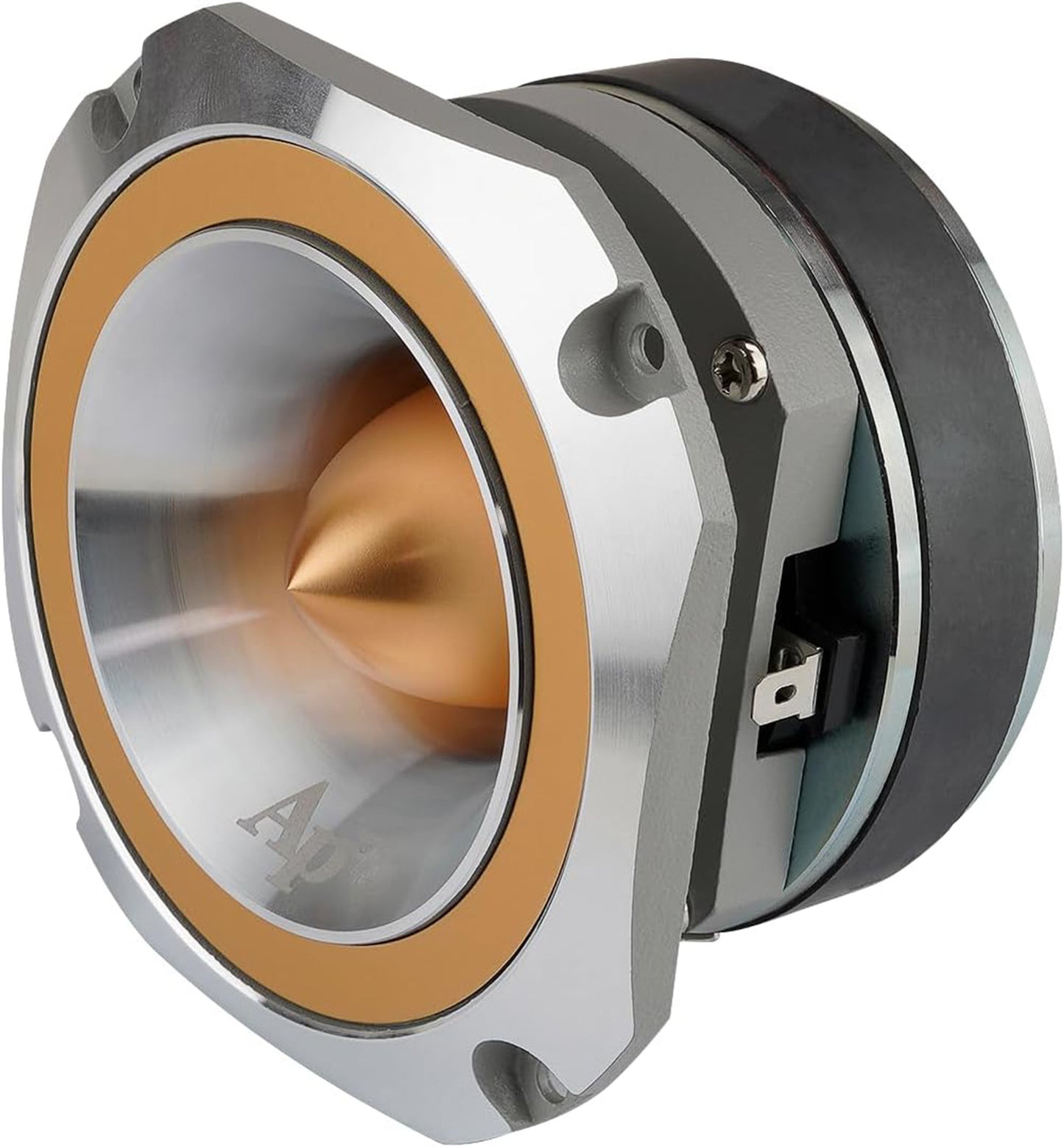 Audiopipe ATR-4053 400 W Peak, Heavy Duty Eye Candy Super Bullet Tweeter - Gold ATR-4053-GLD