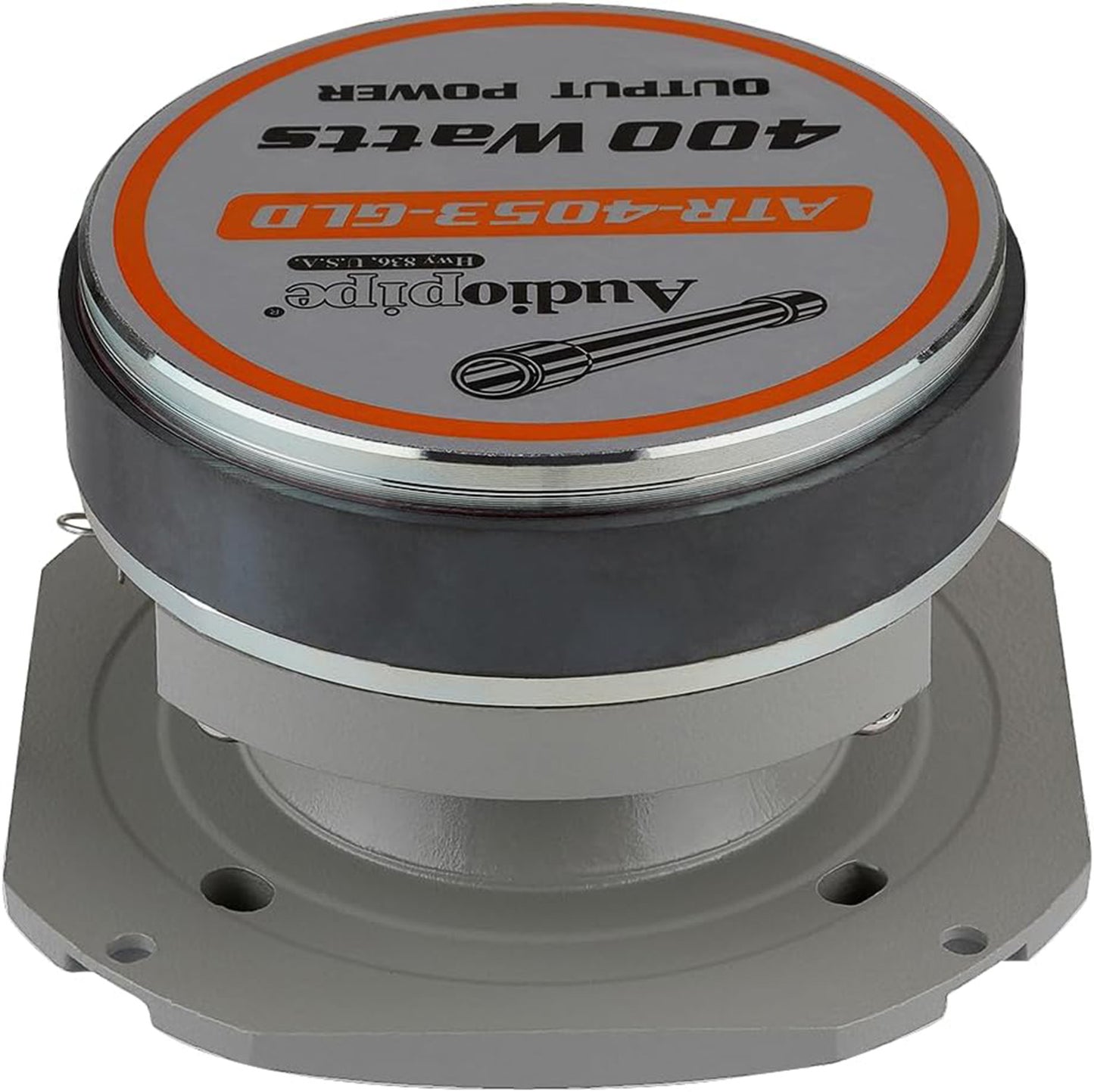 Audiopipe ATR-4053 400 W Peak, Heavy Duty Eye Candy Super Bullet Tweeter - Gold ATR-4053-GLD