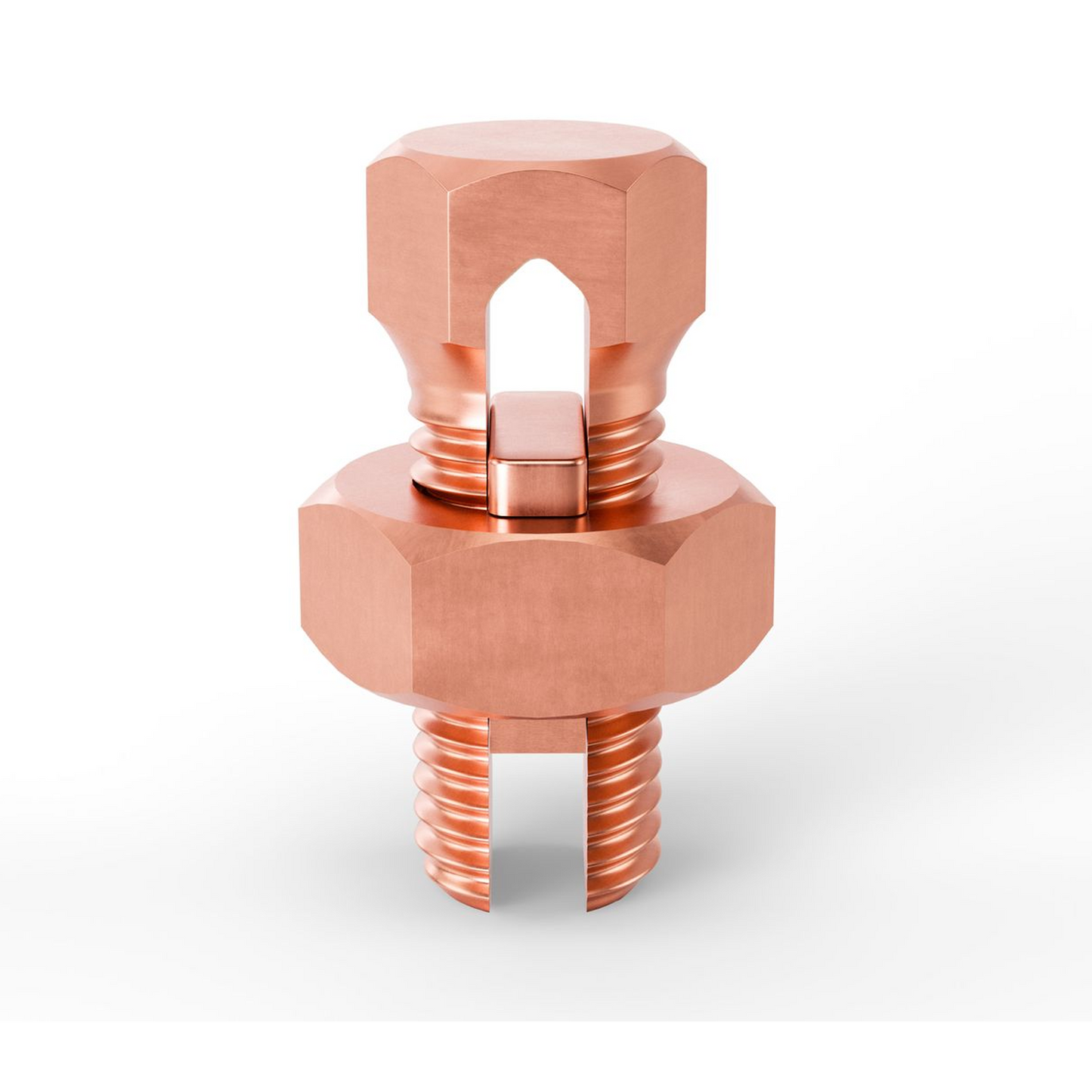 BEST CONNECTIONS 100 Pcs High Strength Copper Split Bolt Connectors 4 Gauge to 8 Gauge Solid Wire