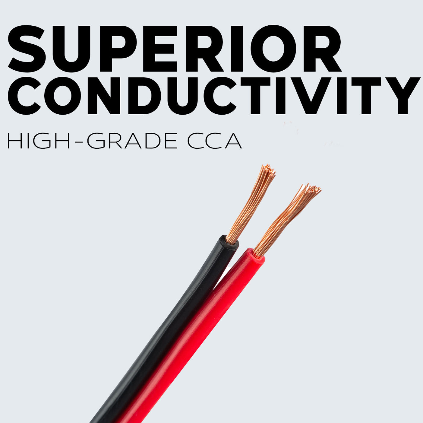 2 Rolls 14 Gauge 500 Feet Speaker Wire Red/Black Audiopipe Stranded Copper Clad