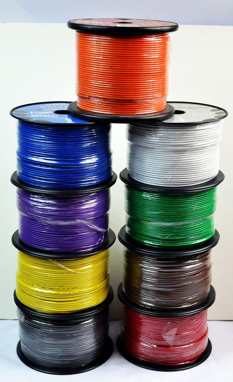 Choose 6 colors 14 Ga 500' ea Audiopipe Car Audio Home Primary Remote Wire