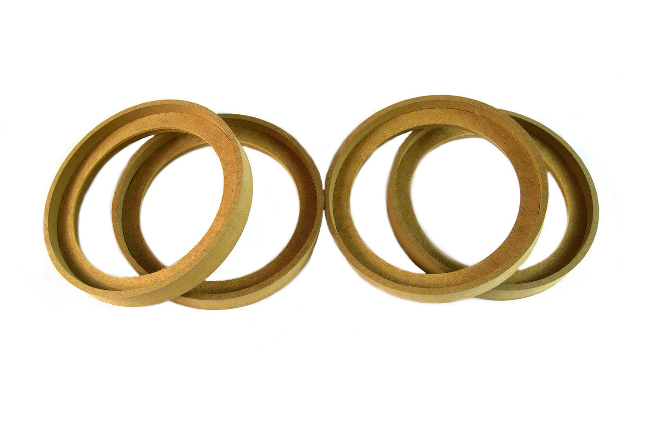 (40) 8" INCH MDF WOOD SPEAKER SUBWOOFER MOUNTING SPACER RINGS RECESSED W/ BEZEL