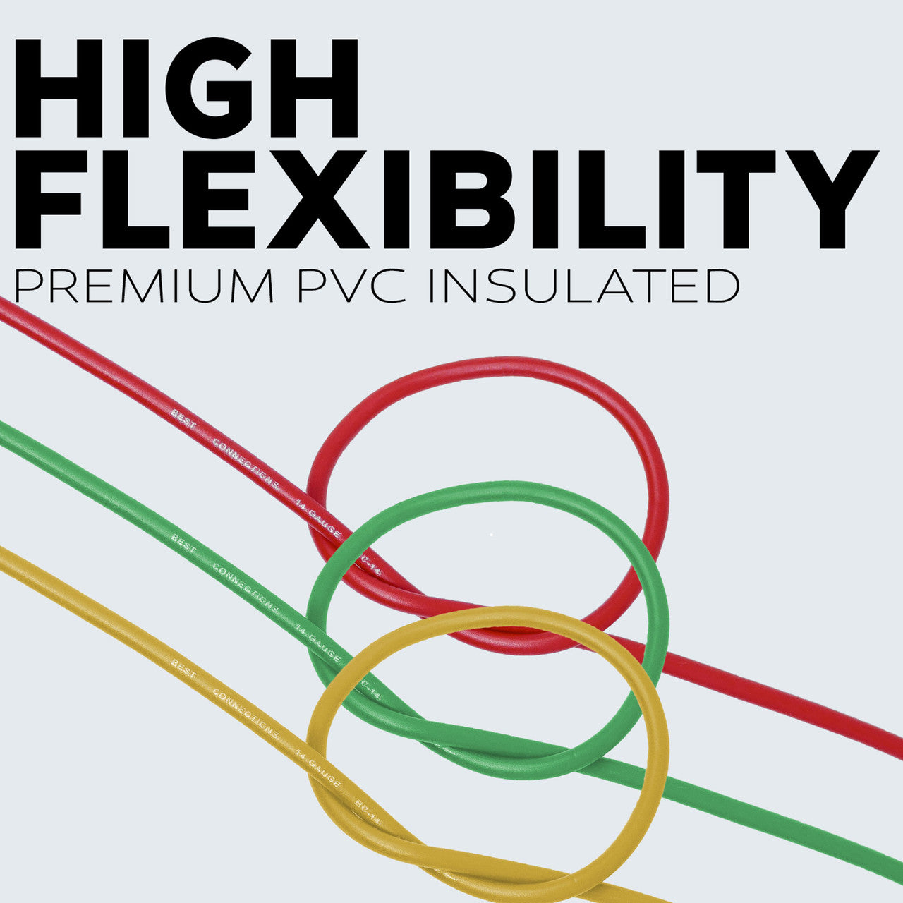 BEST CONNECTIONS 14 Gauge Automotive Primary Wire (500ft Each 8 Color Bundle Set) | Ideal for Trailer, and Lighting Circuits | Durable Primary/Remote, Power/Ground Electrical Wiring