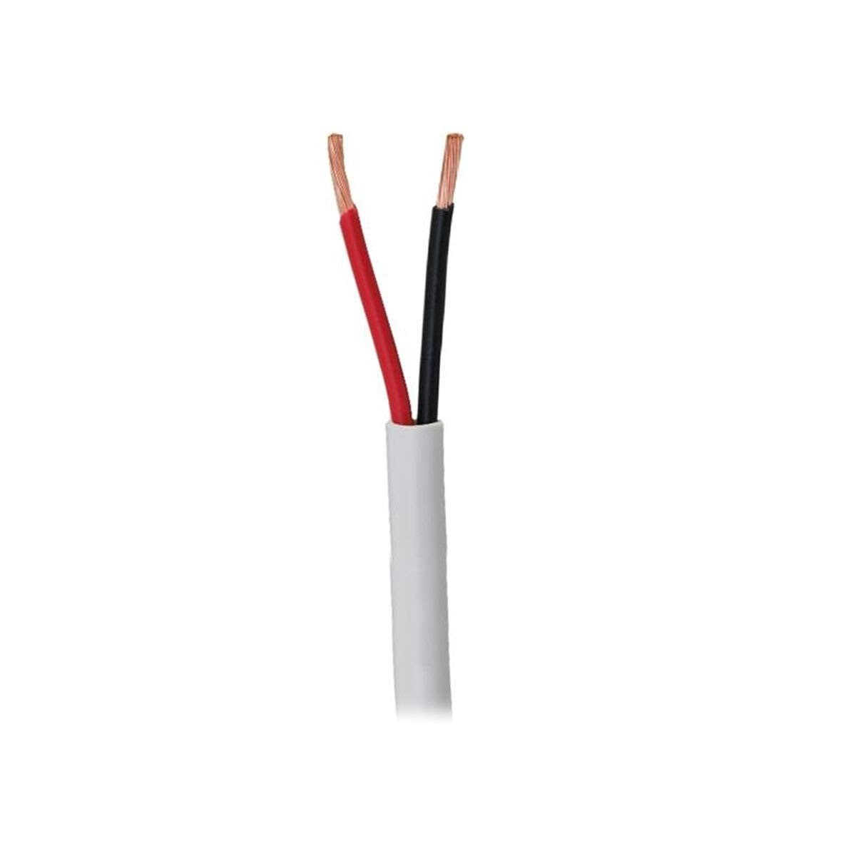 22 Gauge Stranded Copper Alarm Wire 2 Conductor 500 Feet Cable Coil Pack UL Rated