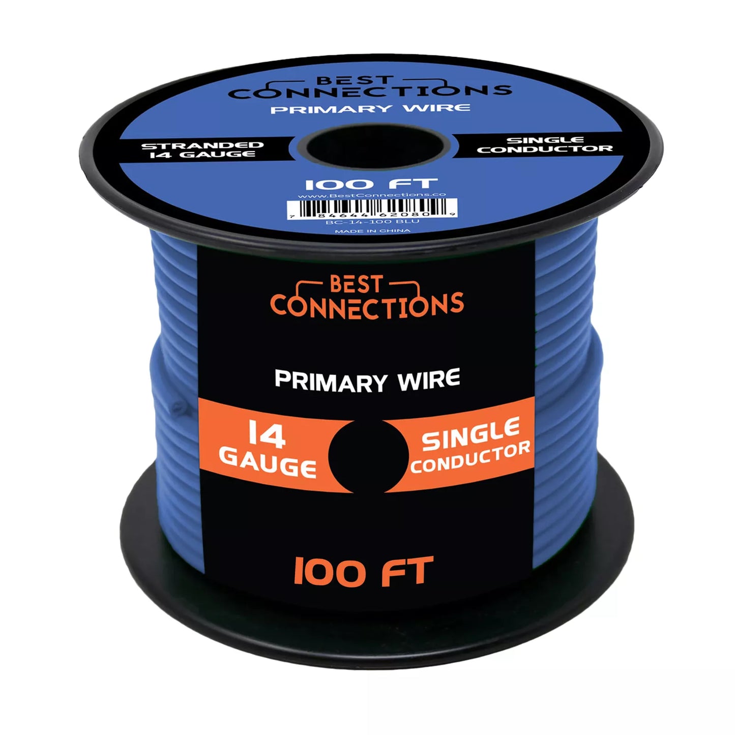 Audiopipe 14 Gauge Car Audio Primary Wire (100ft–Blue)– Remote, Power/Ground Electrical