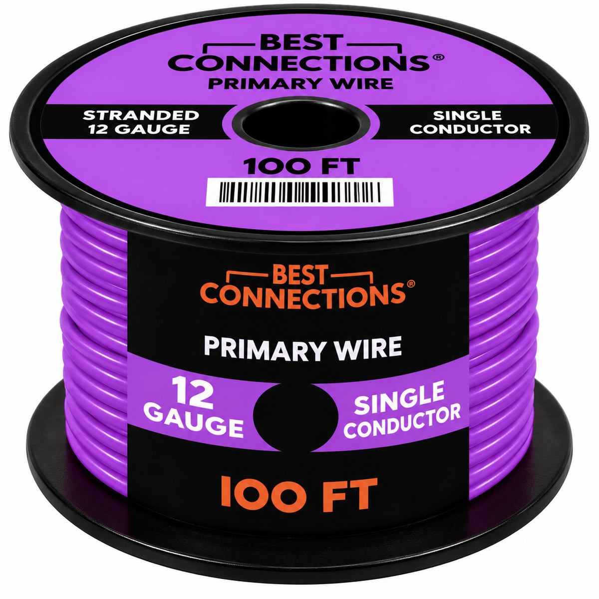 BEST CONNECTIONS 12 Guage Automotive Primary Wire - 100ft | Ideal for Trailer, Speaker, and Lighting Circuits | Durable Primary/Remote, Power/Ground Electrical Wiring