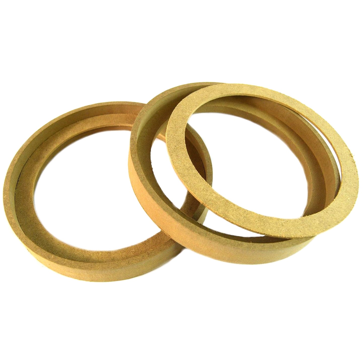 8" MDF Speaker Rings Spacers with Bezel Mounting Recessed for Audio Installation RING-8BZ 1 Pair