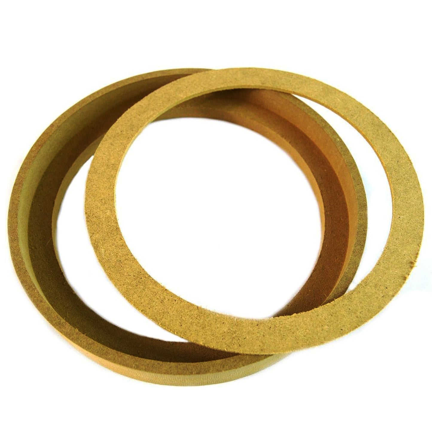 8" MDF Speaker Rings Spacers with Bezel Mounting Recessed for Audio Installation RING-8BZ 1 Pair