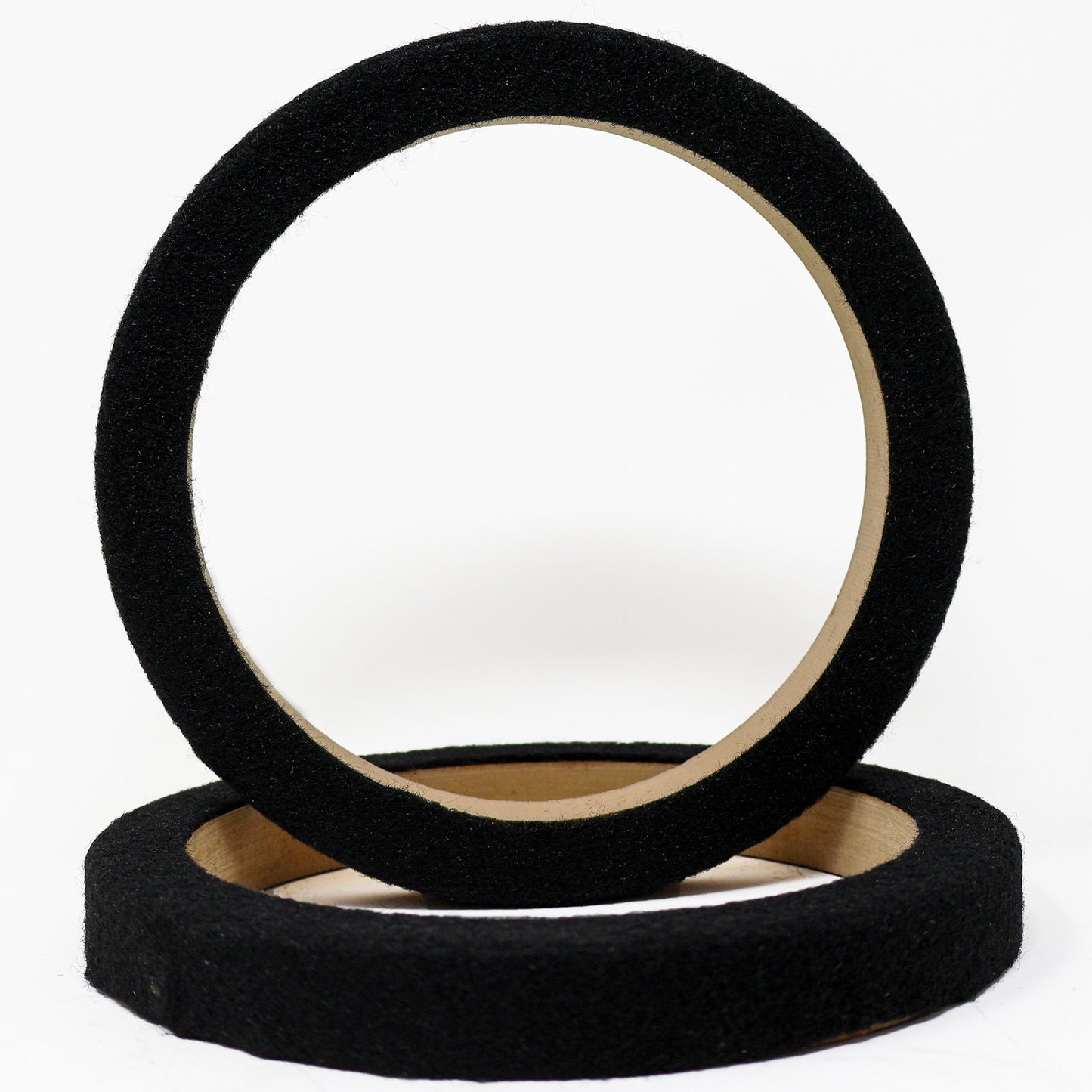 10 Pieces 6" MDF Speaker Ring Mounting Spacer Custom Car Audio Black Carpet