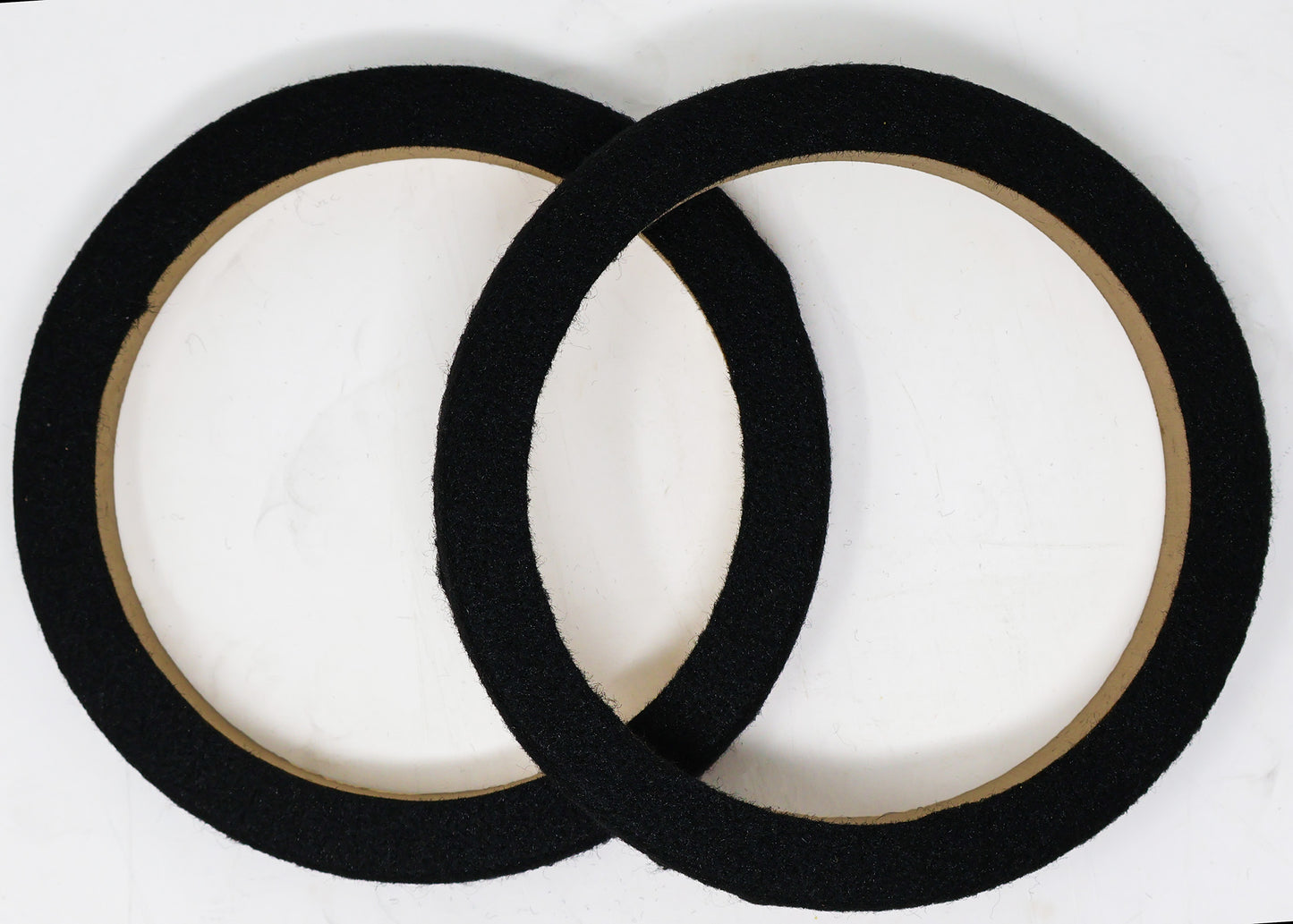 8 Pieces 6.5 Inch MDF Wood Speaker Spacer Rings with Black Carpet 4 Pair