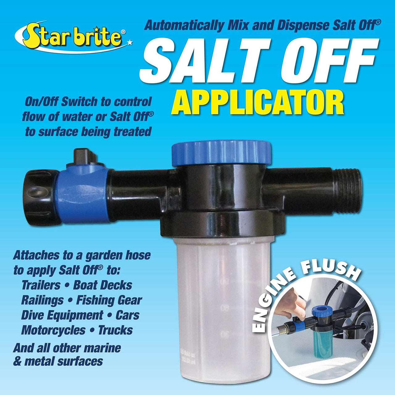 STAR BRITE Salt Off Salt Remover Wash & Marine Engine Flush Applicator STA-94100