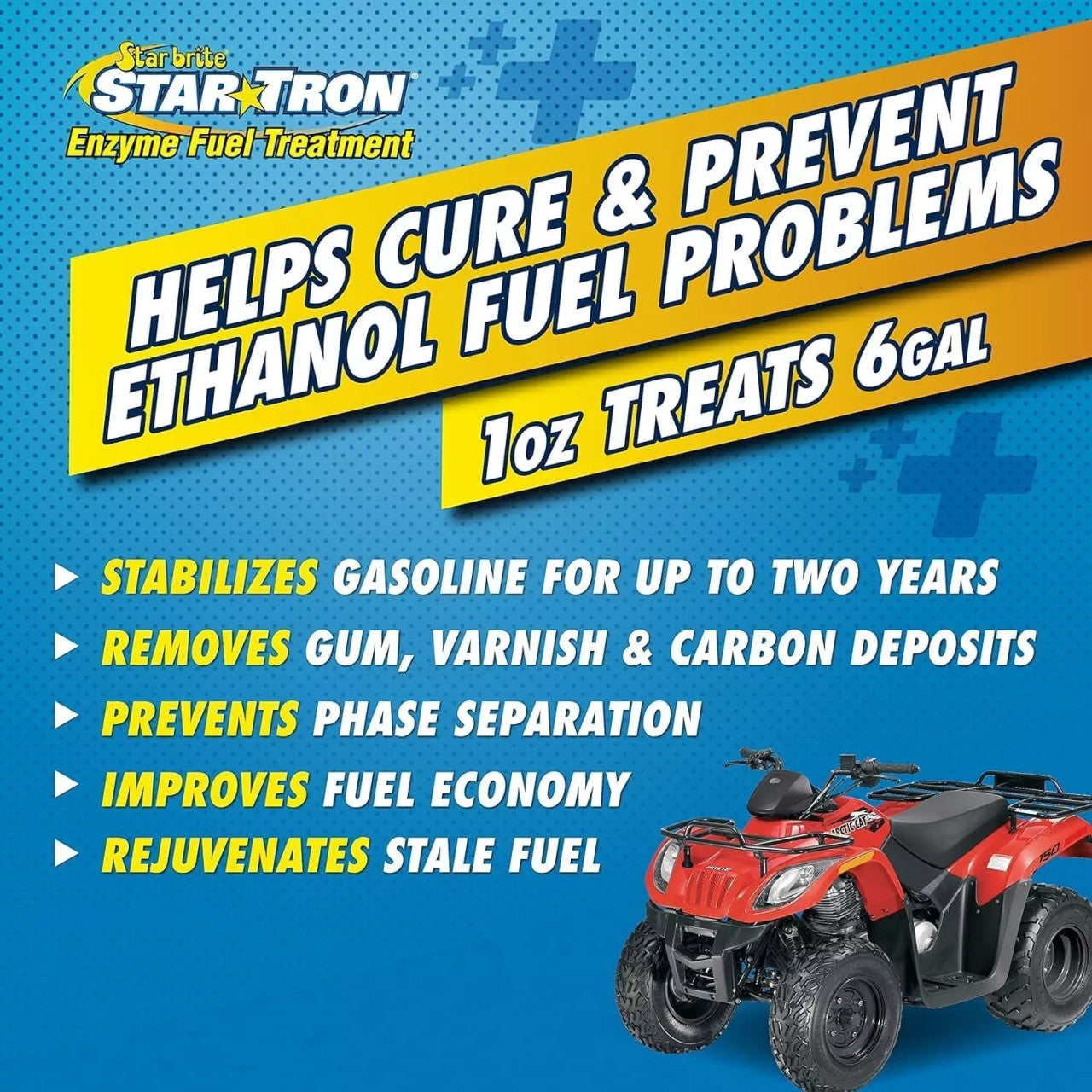 Star Tron 24 Pack Display Enzyme Fuel Treatment Small Engine Formula 1 oz each