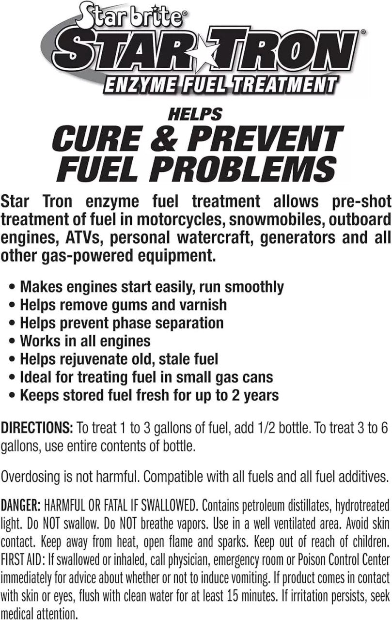 Star Tron 24 Pack Display Enzyme Fuel Treatment Small Engine Formula 1 oz each