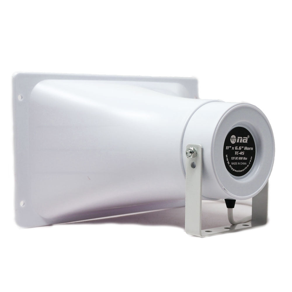 PA Power Horn Speaker 40W RMS Indoor Outdoor 80 Watt Max Power 2 PACK