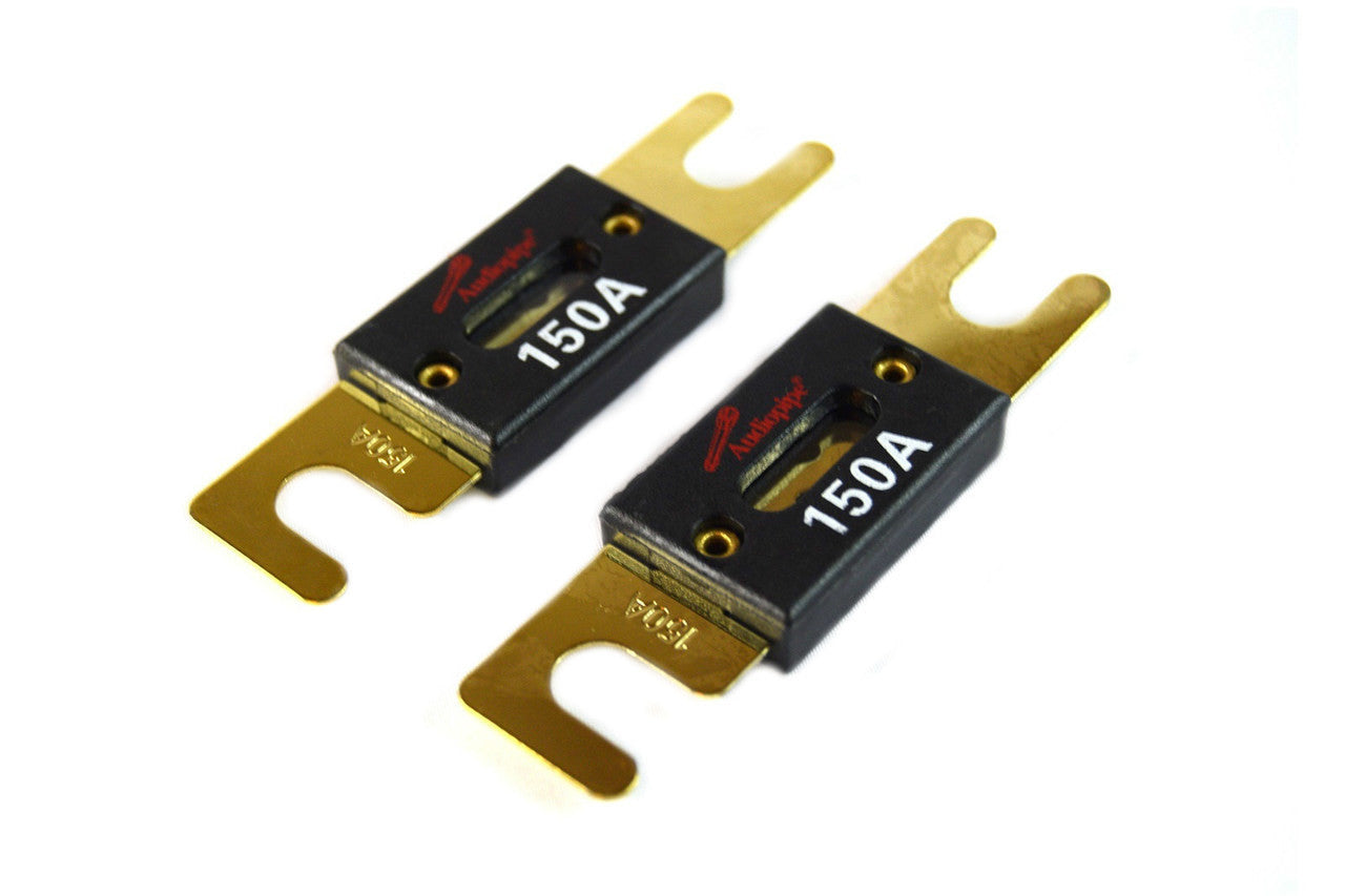 4 Pcs 150 Amp ANL Fuses Gold Plated Audiopipe Blister Pack Car Audio Stereo