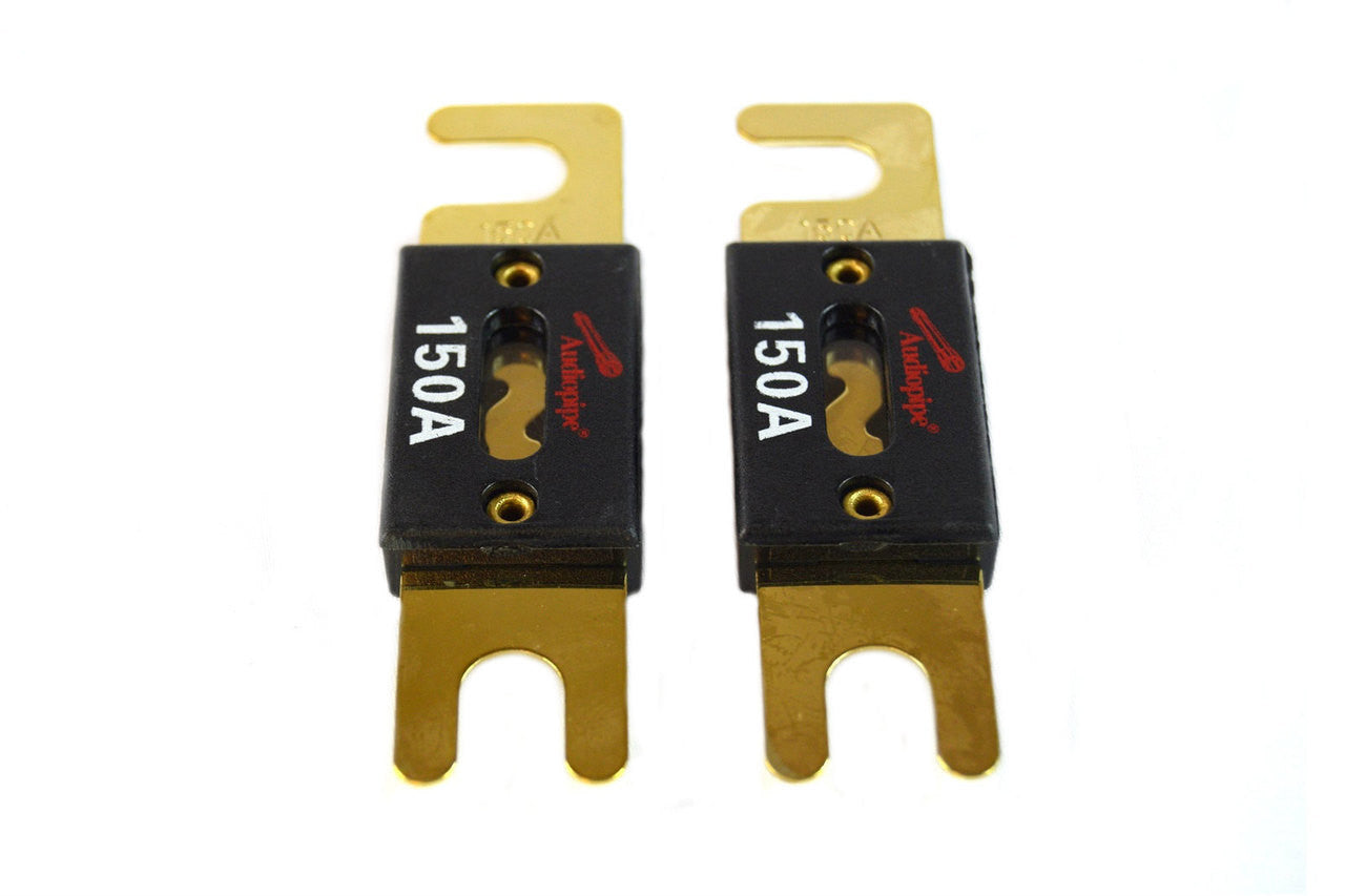 4 Pcs 150 Amp ANL Fuses Gold Plated Audiopipe Blister Pack Car Audio Stereo
