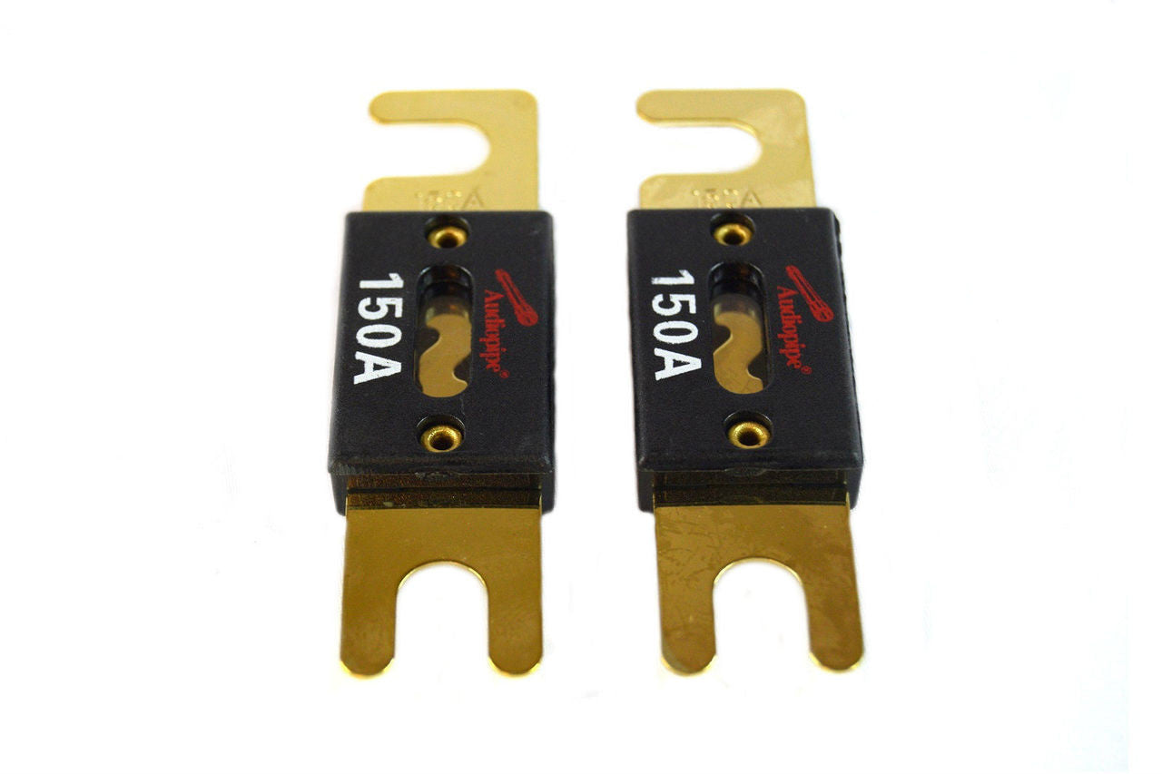4 Pcs 150 Amp ANL Fuses Gold Plated Audiopipe Blister Pack Car Audio Stereo
