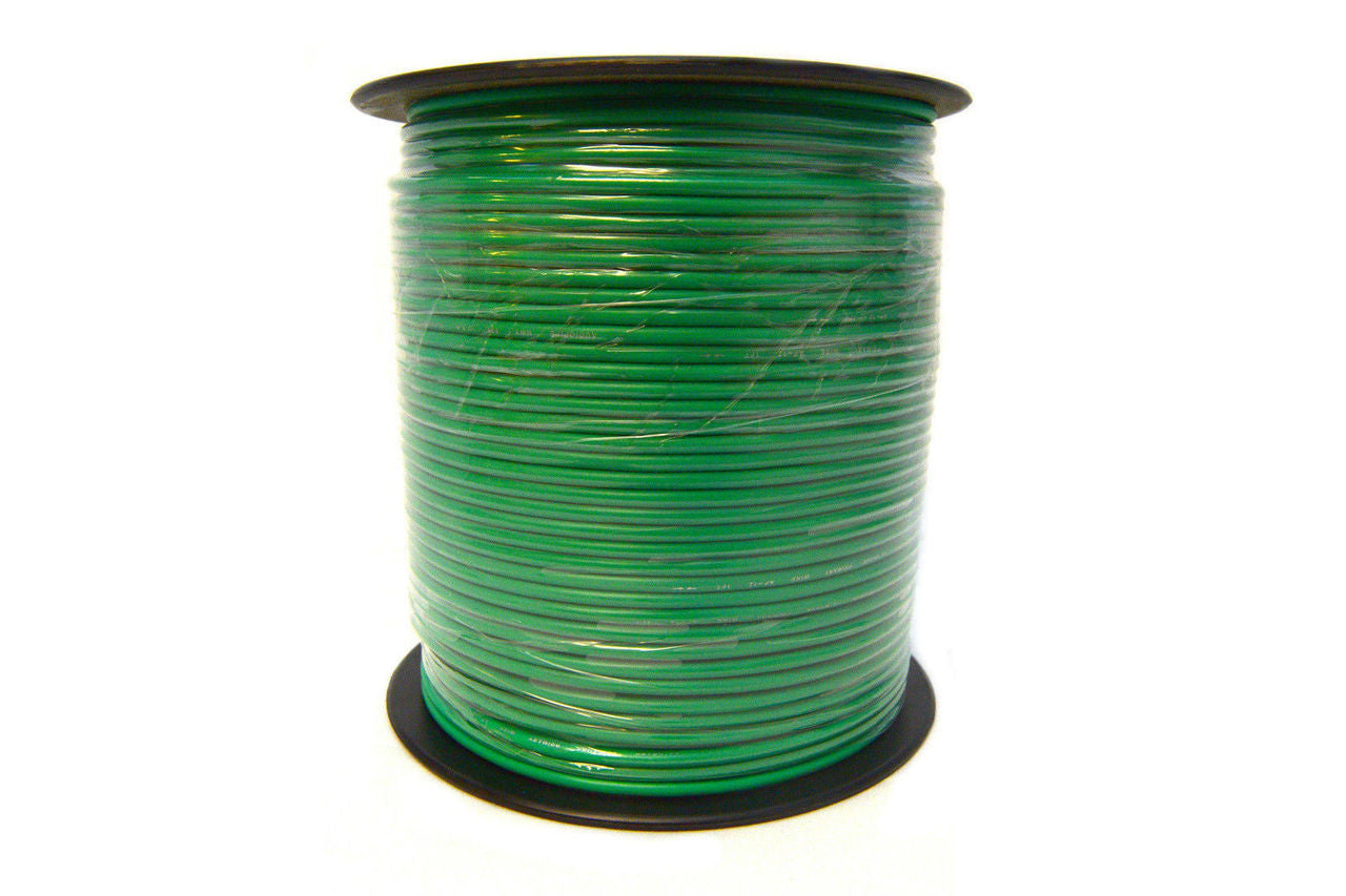 Audiopipe 12 Gauge Car Audio Primary Wire (500ft–Green)– Remote, Power/Ground Electrical
