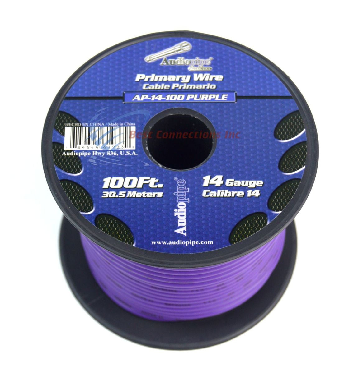 14 Gauge Car Audio Primary Wire (100ft–Purple)– Remote, Power/Ground Electrical