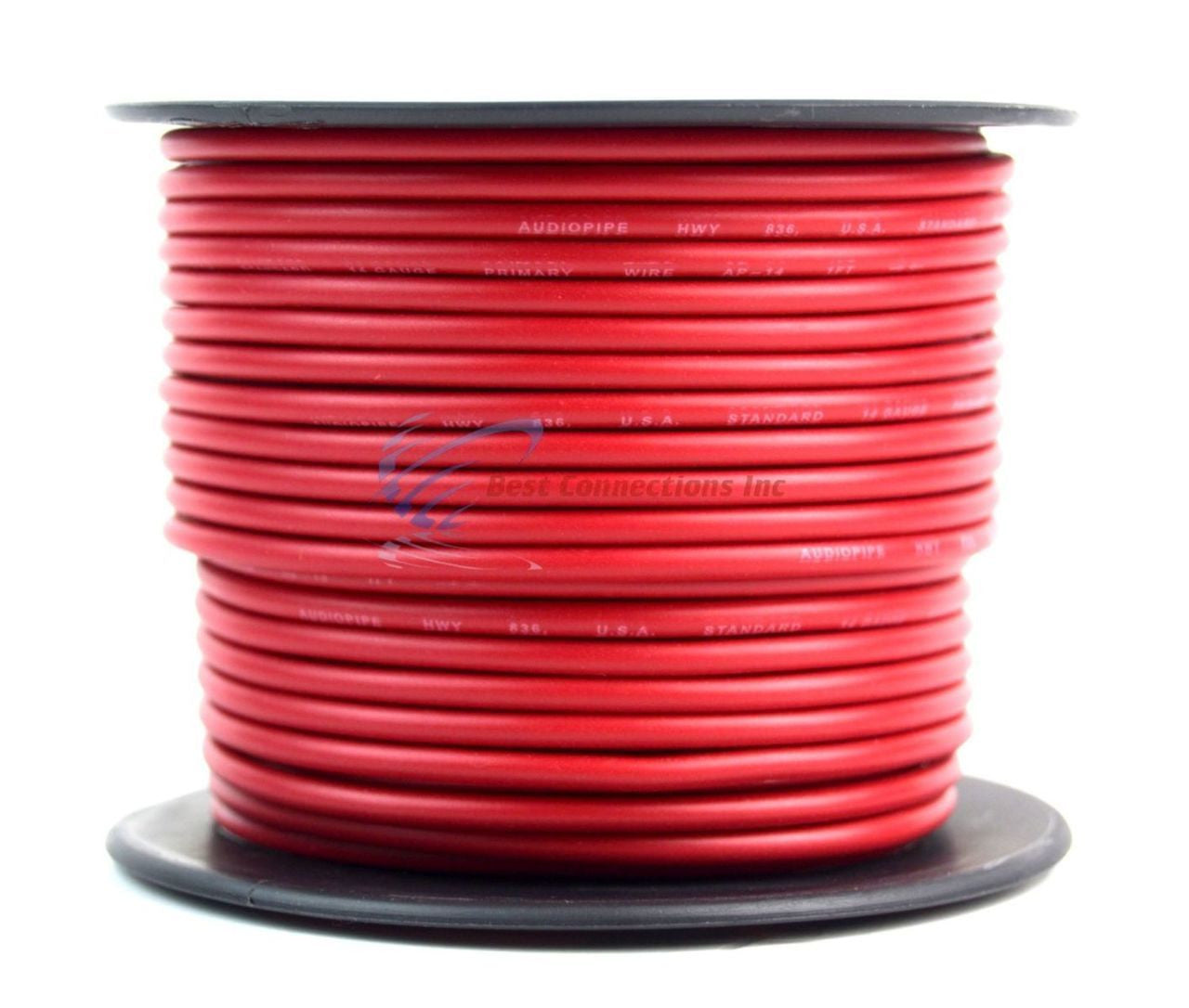 14 Gauge Car Audio Primary Wire (100ft–Red)– Remote, Power/Ground Electrical
