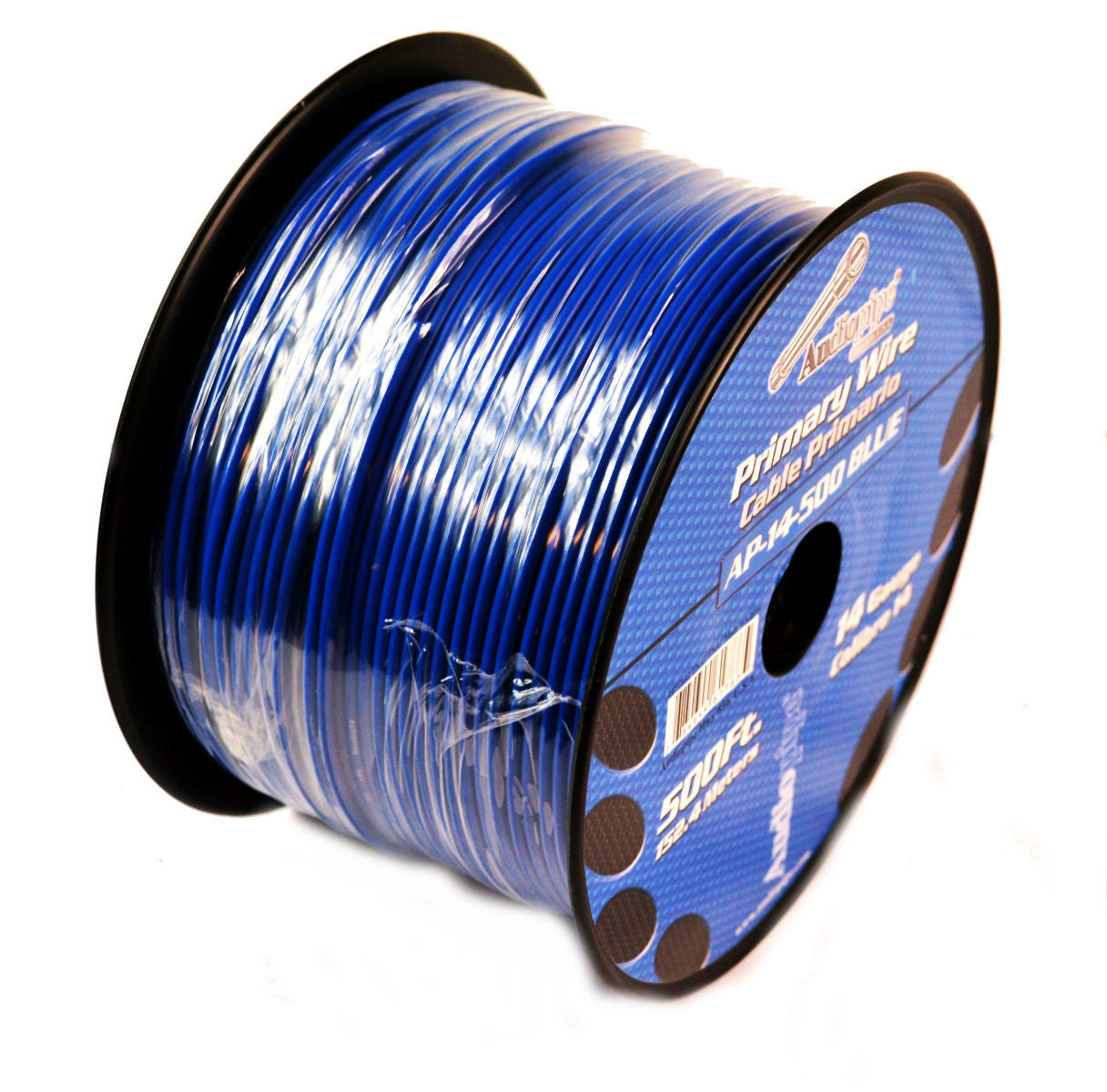 14 Gauge Car Audio Primary Wire (500ft–Blue)– Remote, Power/Ground Electrical