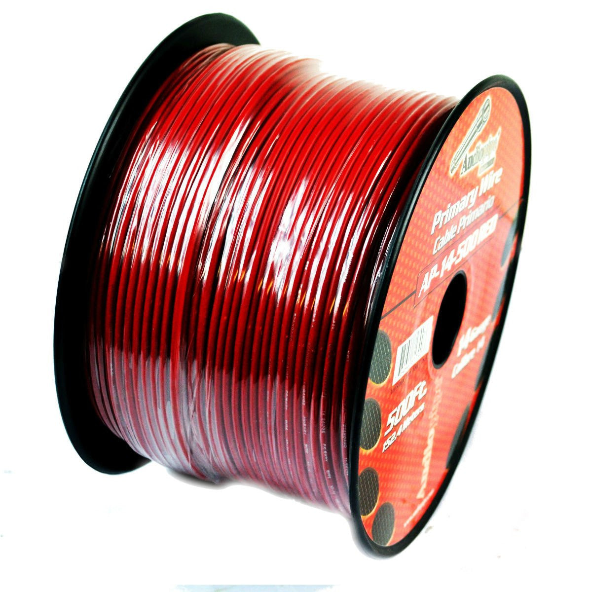 14 Gauge Car Audio Primary Wire (500ft–Red)– Remote, Power/Ground Electrical