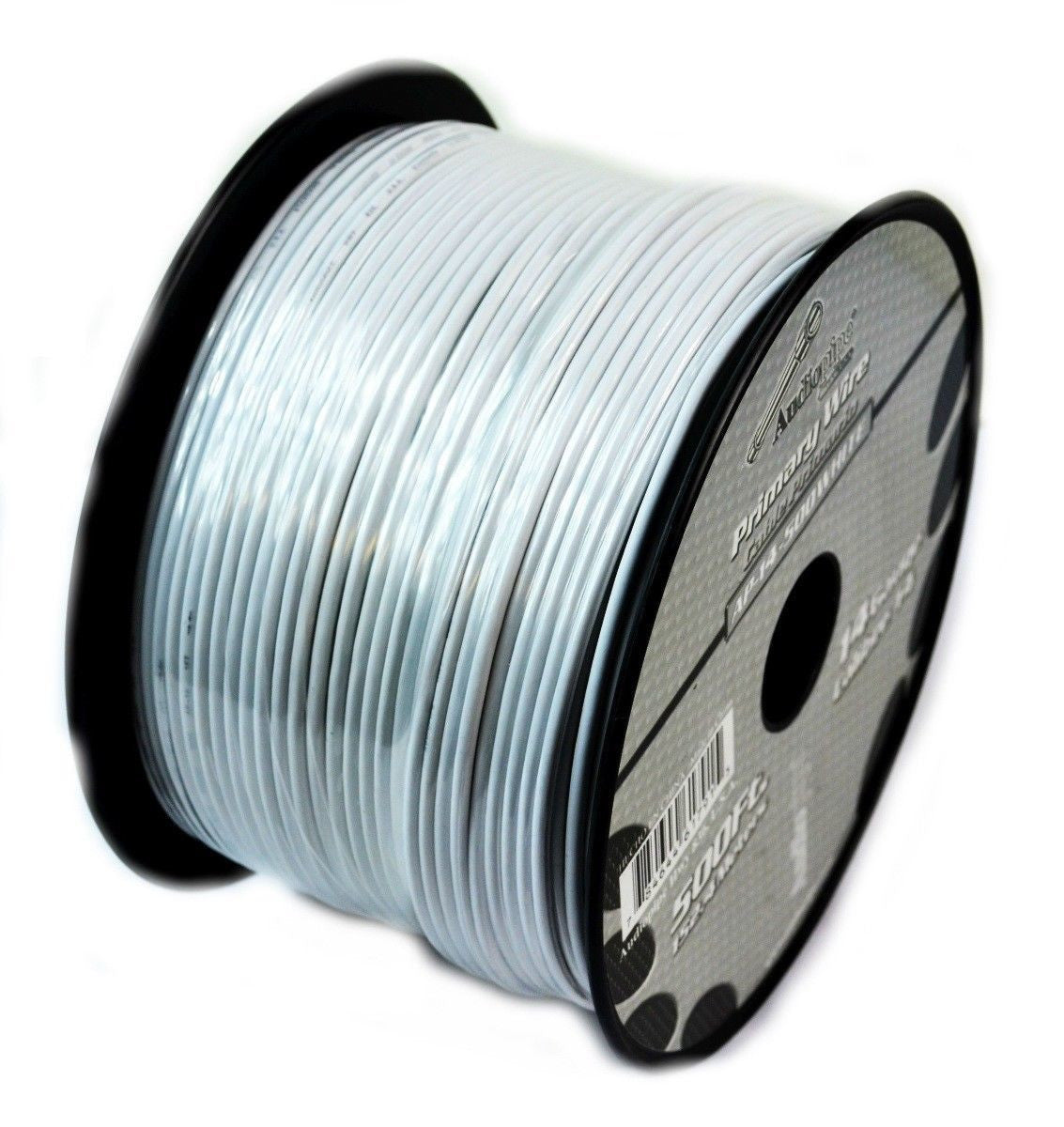 14 Gauge Car Audio Primary Wire (500ft–White)– Remote, Power/Ground Electrical