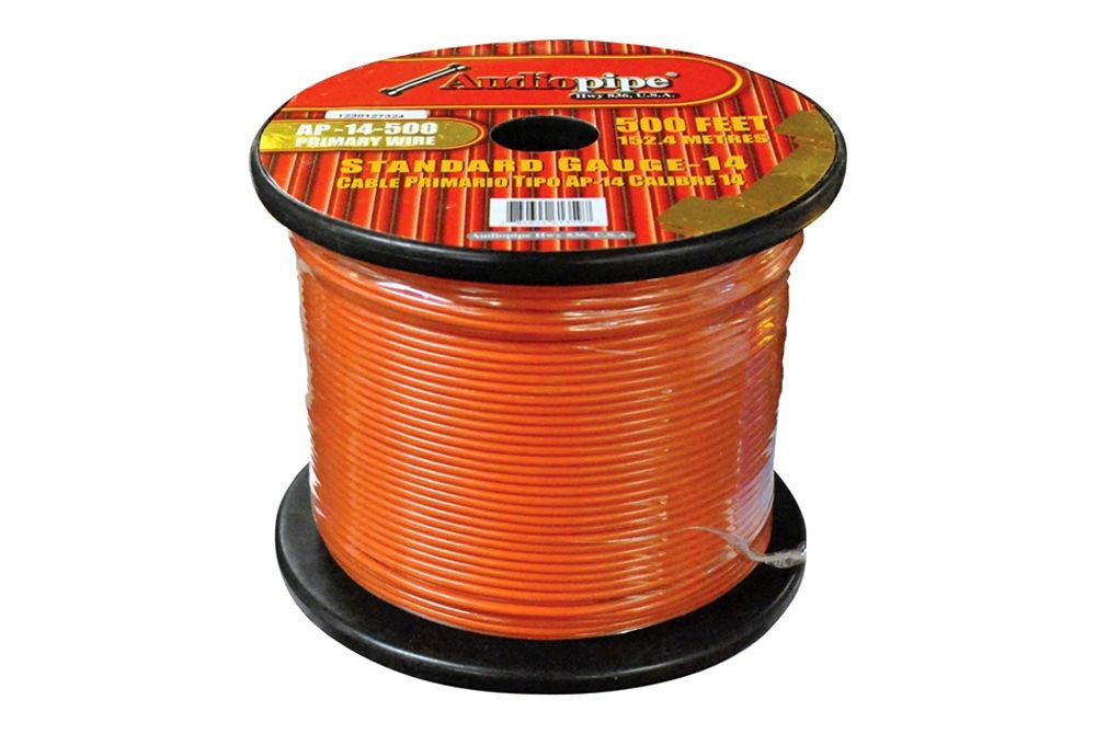 8 Rolls 14 GA 500' each Audiopipe Car Audio Home Primary Remote Wire