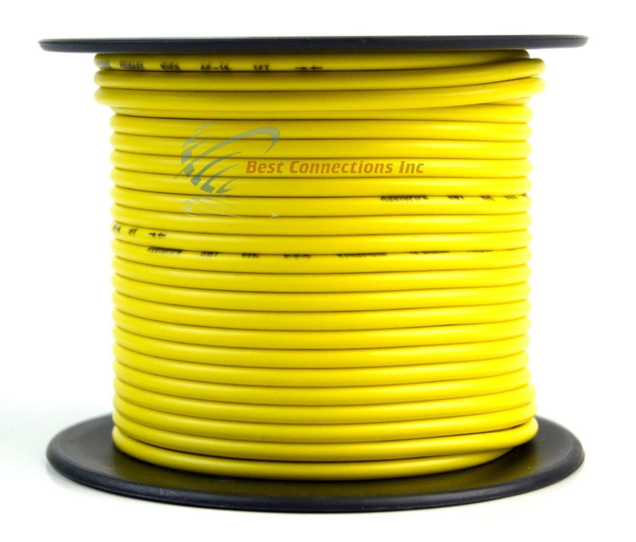 16 Gauge Car Audio Primary Wire (100ft–Yellow)– Remote, Power/Ground Electrical