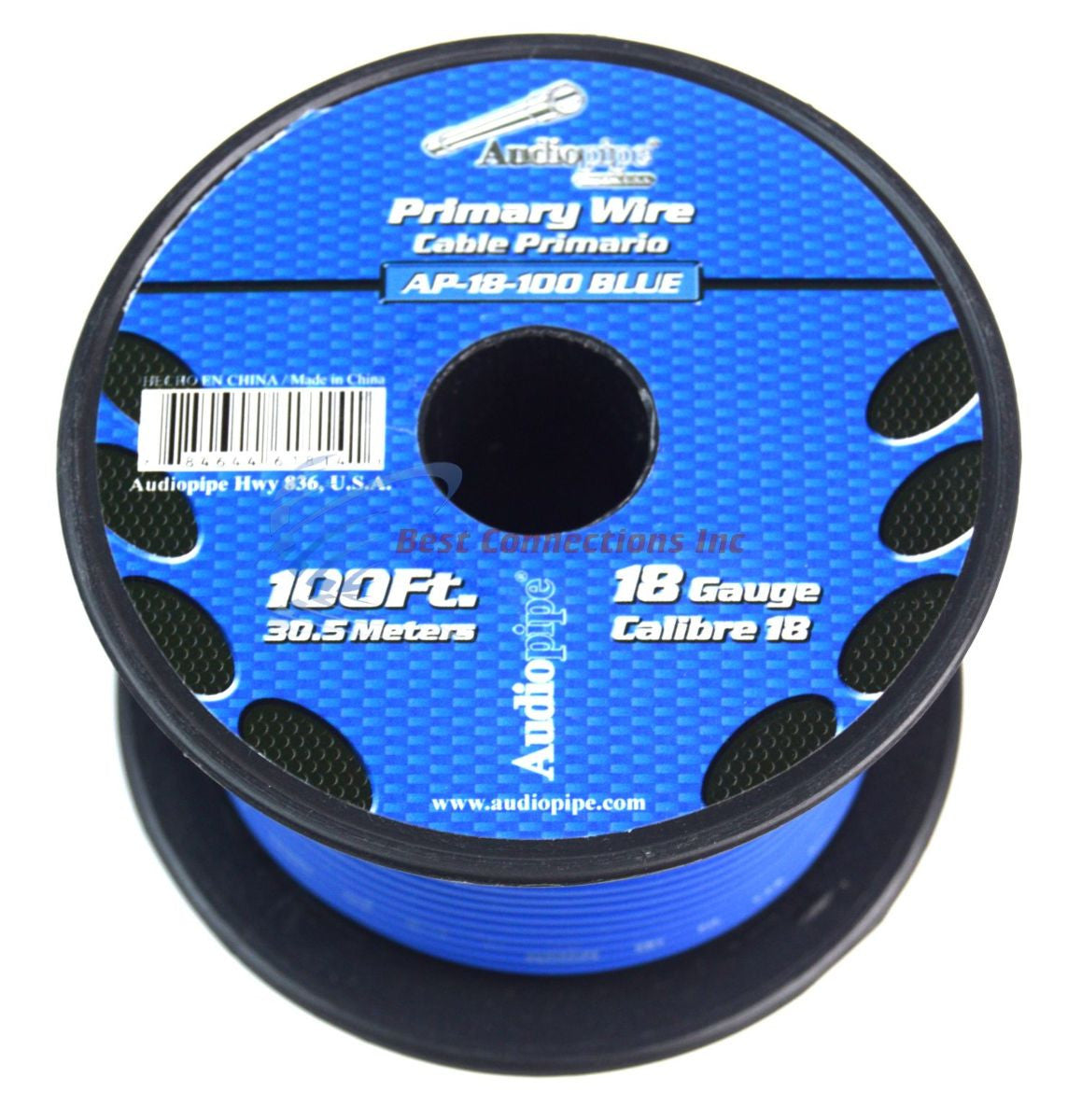 6 Rolls Audiopipe 18 Gauge GA Copper Clad 100 Feet Primary Remote Power Wire