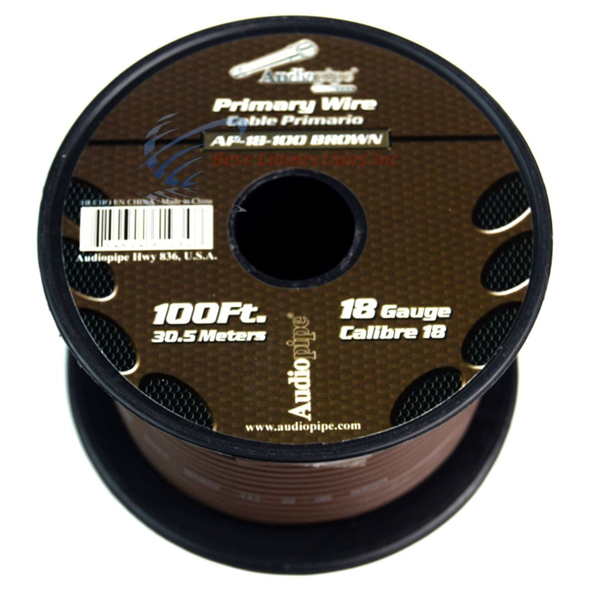 6 Rolls Audiopipe 18 Gauge GA Copper Clad 100 Feet Primary Remote Power Wire