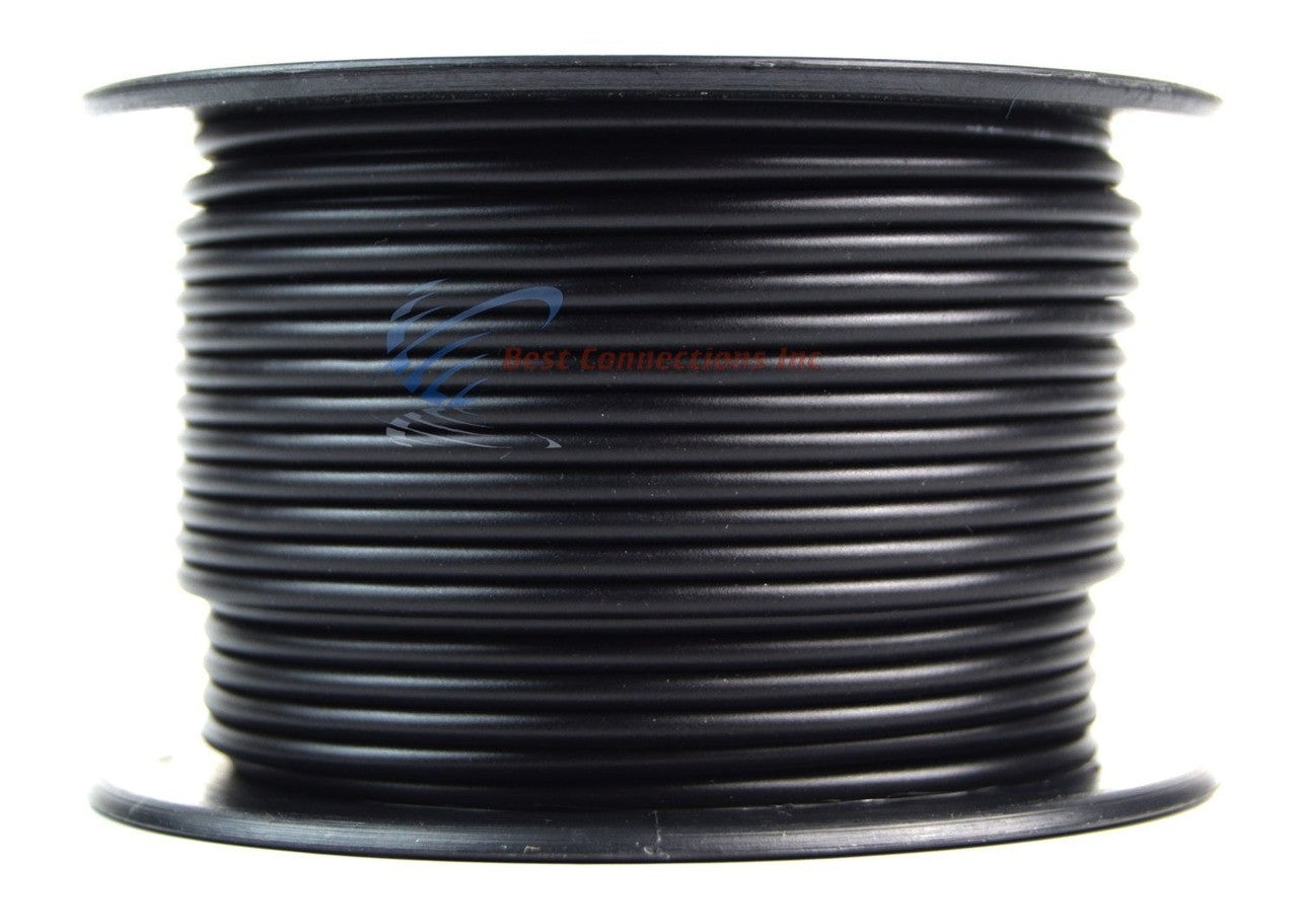 18 Gauge Car Audio Primary Wire (100ft–Black)– Remote, Power/Ground Electrical