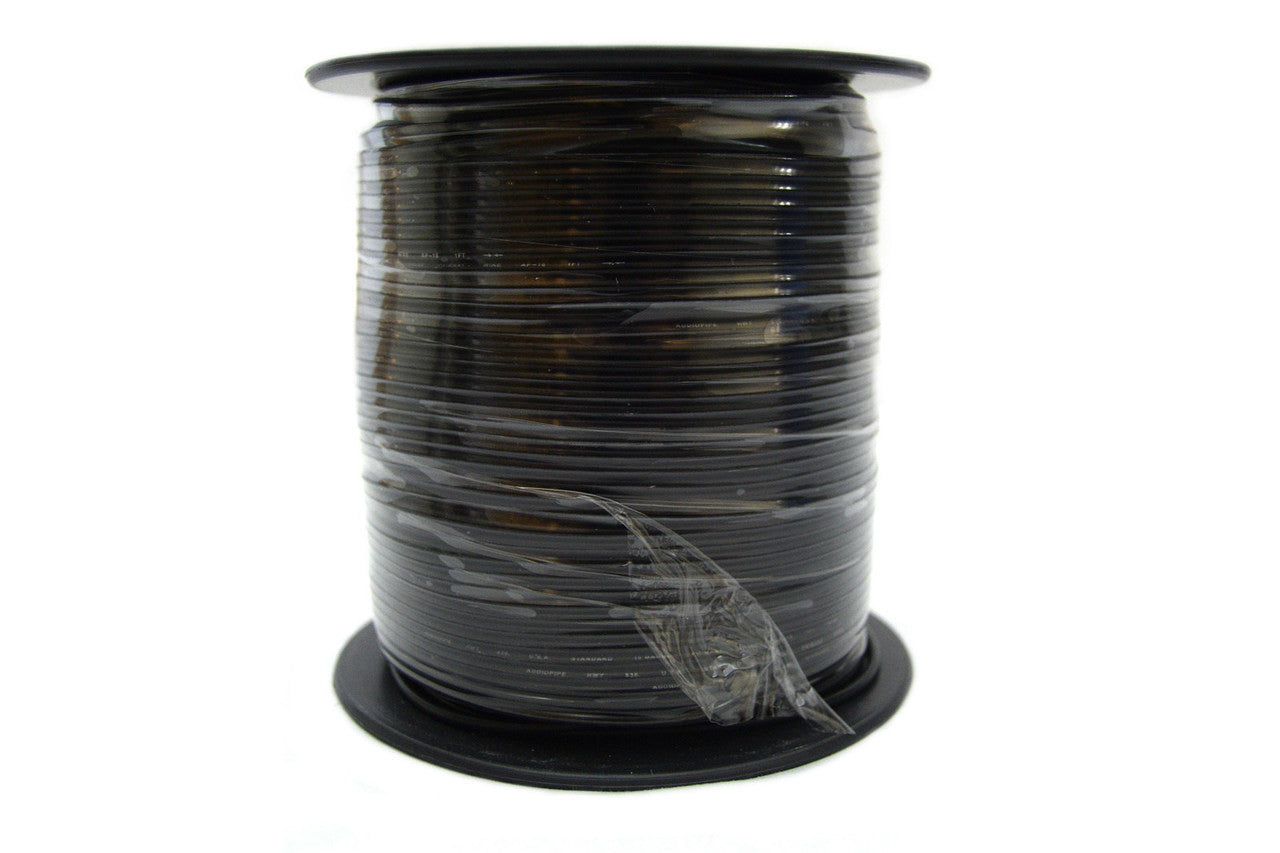 Audiopipe 18 Gauge Car Audio Primary Wire (500ft–Black)– Remote, Power/Ground Electrical