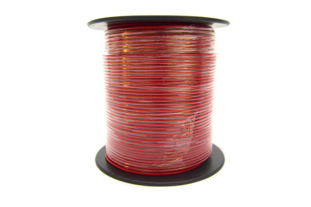 Audiopipe 18 Gauge Car Audio Primary Wire (500ft–Red)– Remote, Power/Ground Electrical