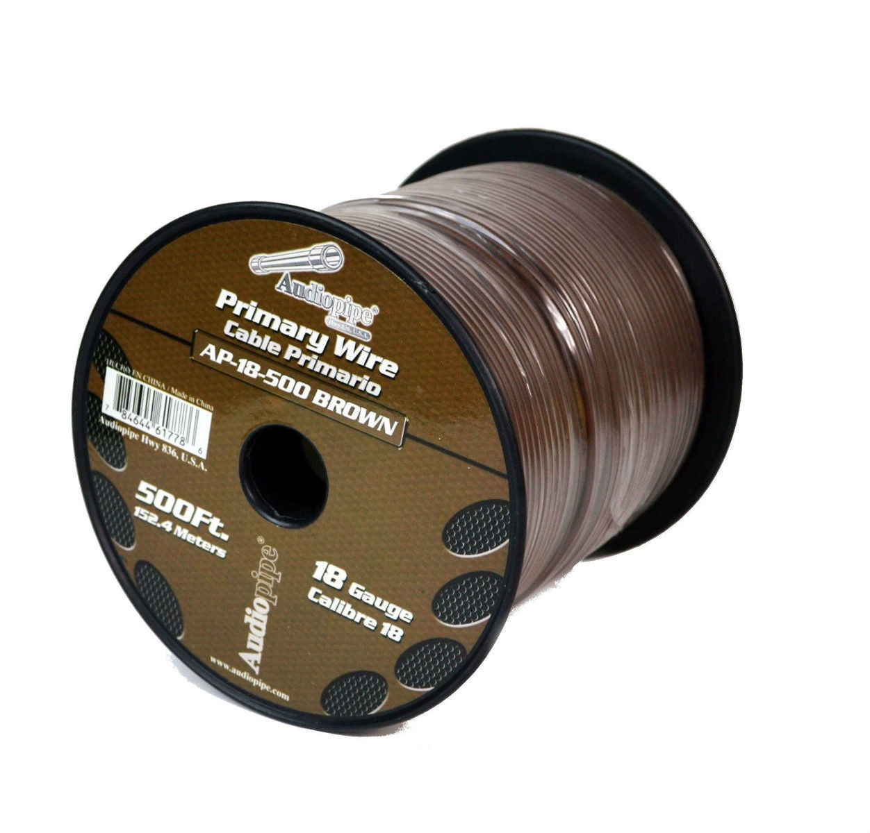 Audiopipe 18 Gauge Car Audio Primary Wire (500ft–6 Rolls)– Remote, Power/Ground Electrical