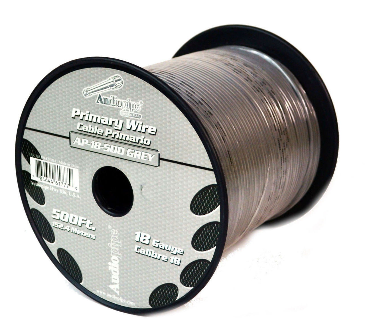 Audiopipe 18 Gauge Car Audio Primary Wire (500ft–6 Rolls)– Remote, Power/Ground Electrical