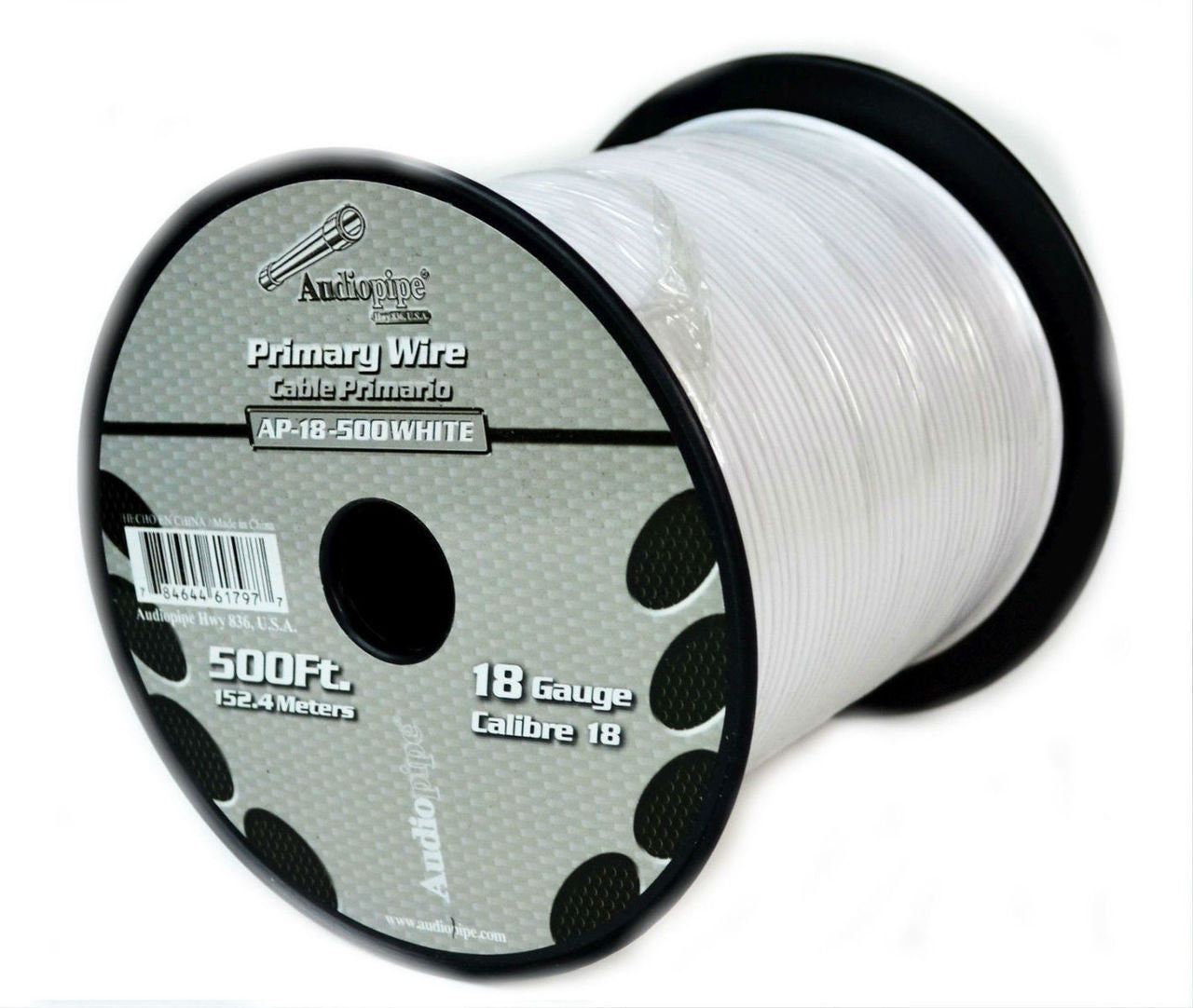 Audiopipe 18 Gauge Car Audio Primary Wire (500ft–6 Rolls)– Remote, Power/Ground Electrical
