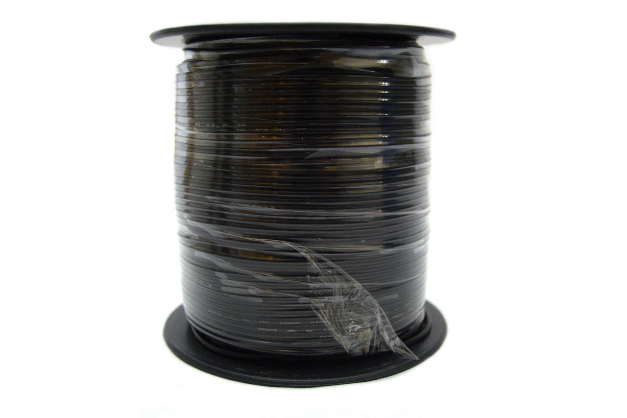 Audiopipe 18 Gauge 500 Feet Black Audiopipe Primary Power Wire Remote Car Audio Home