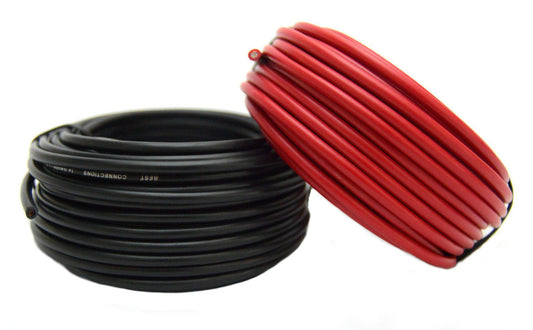14-Gauge Automotive Primary Wire Bundle (25ft Each, Red & Black) | Ideal for Car Audio, Automotive, and Trailer | Durable Primary/Remote, Power/Ground Electrical Wiring
